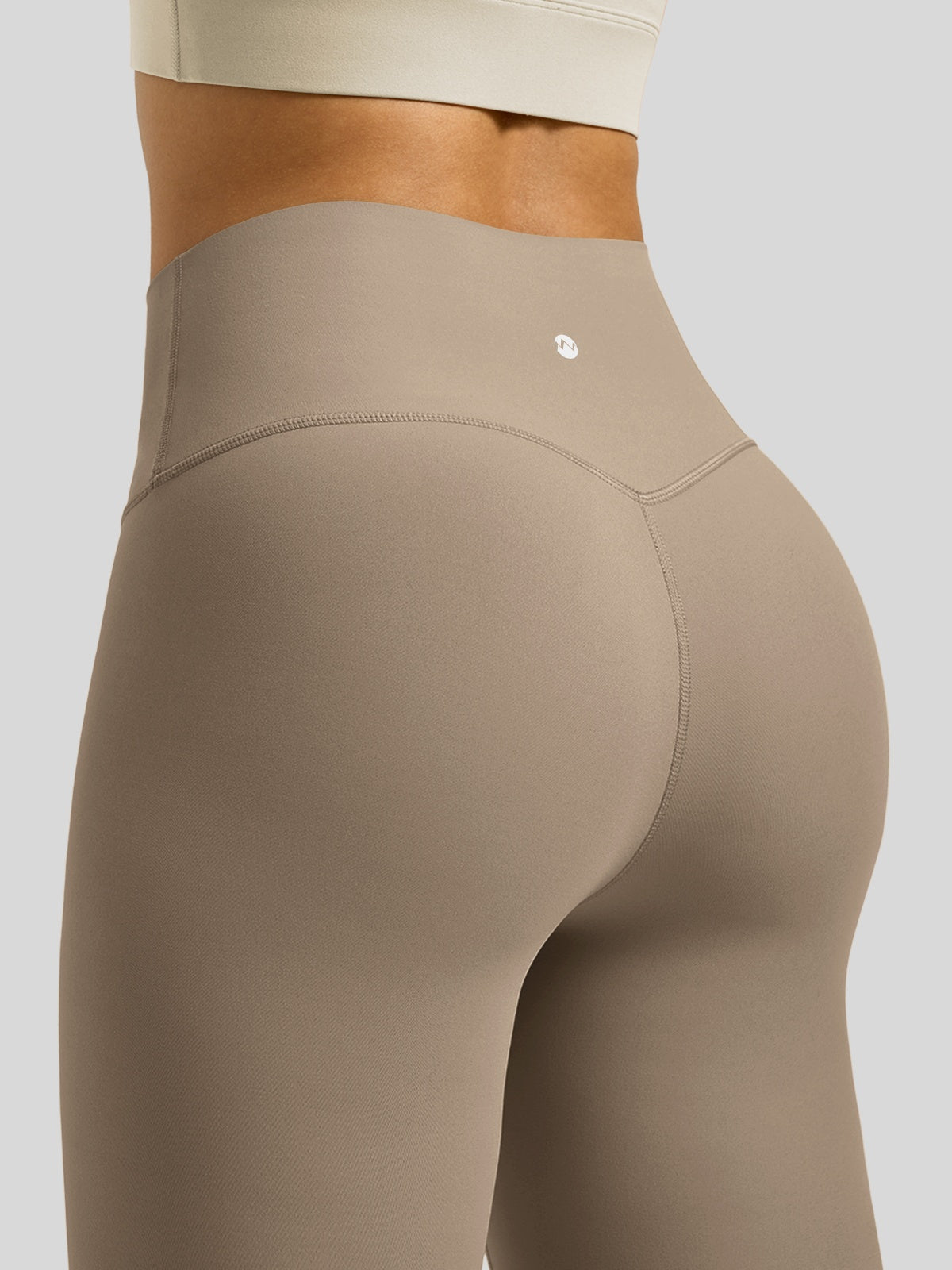 Willit Women's Butterflux High Rise Leggings 27 Inch in deep taupe