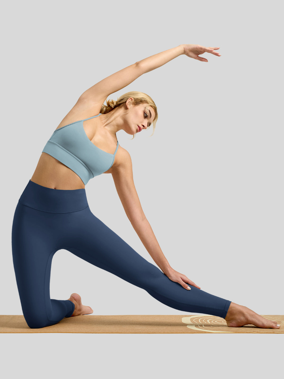 Willit Women's Butterflux High Rise Leggings 28 Inch in dusty blue