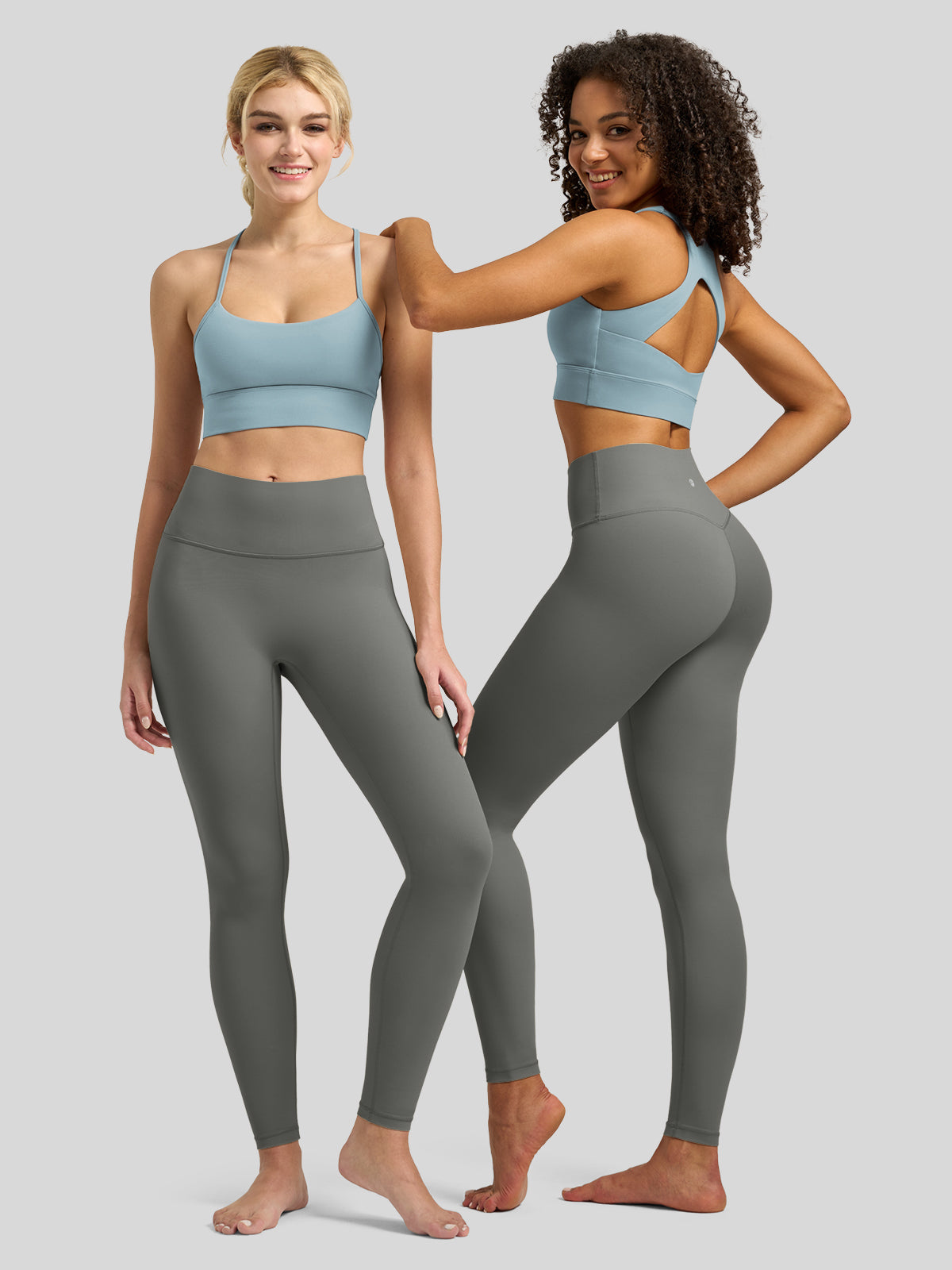 Willit Women's Butterflux High Rise Leggings 25 Inch in gray