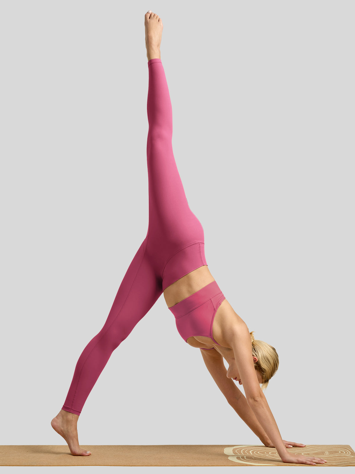 Willit Women's Butterflux High Rise Leggings 28 Inch in rose red