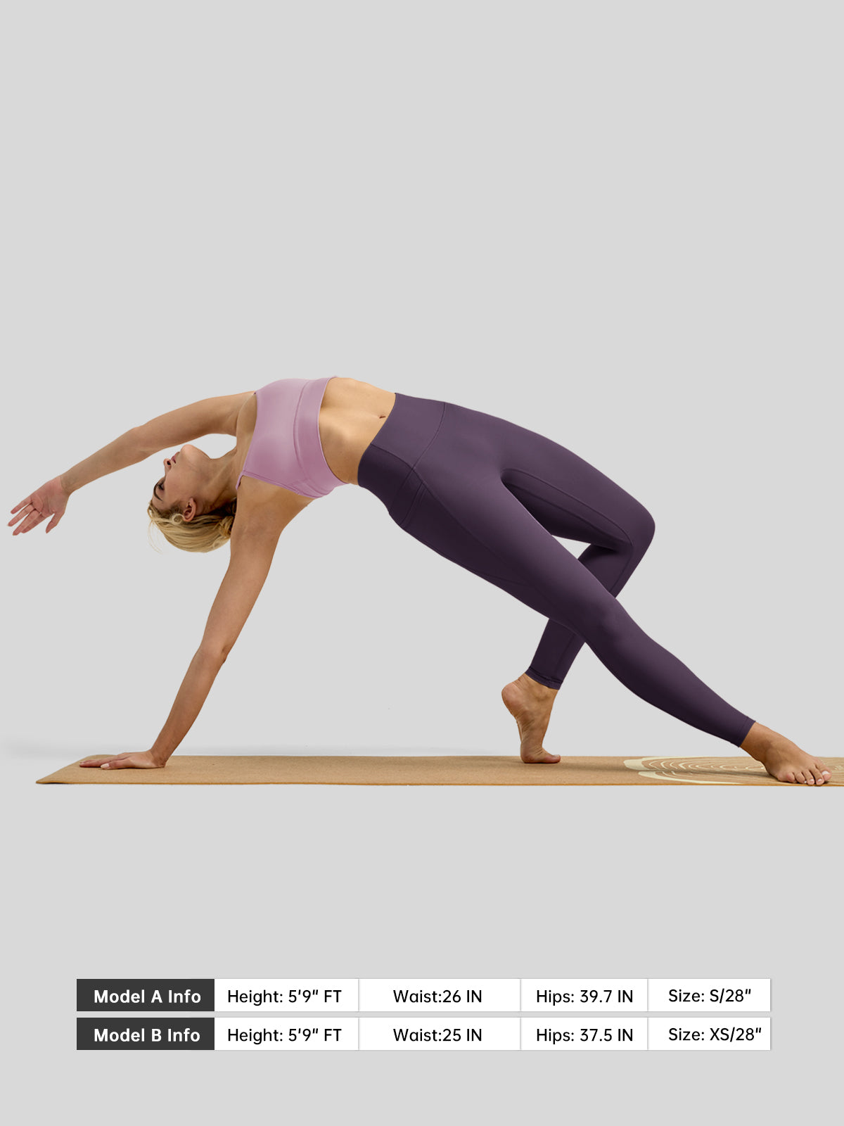 Willit Women's Butterflux Pocket Leggings-25 Inch in blue