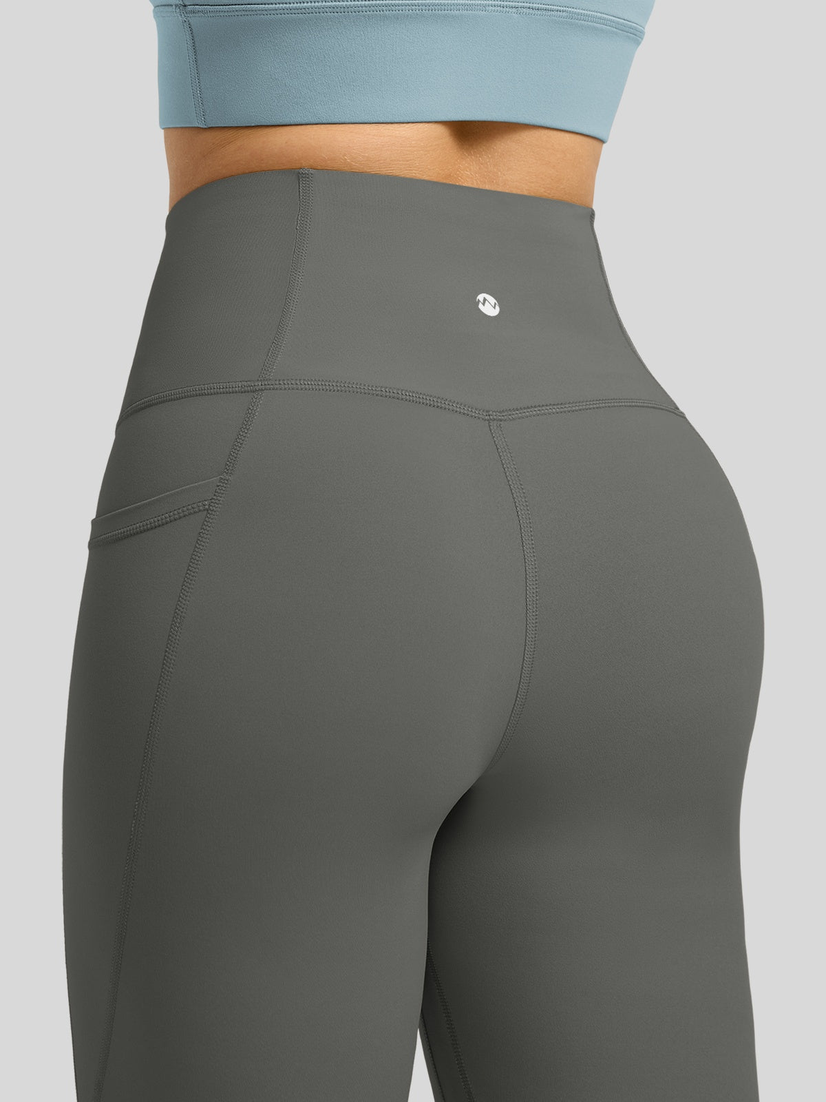 Willit Women's Butterflux Pocket Leggings-25 Inch in gray