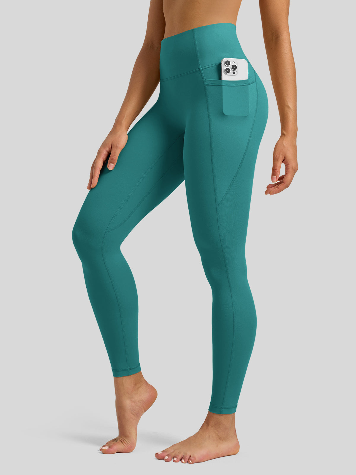Willit Women's Butterflux Pocket Leggings-25 Inch in green