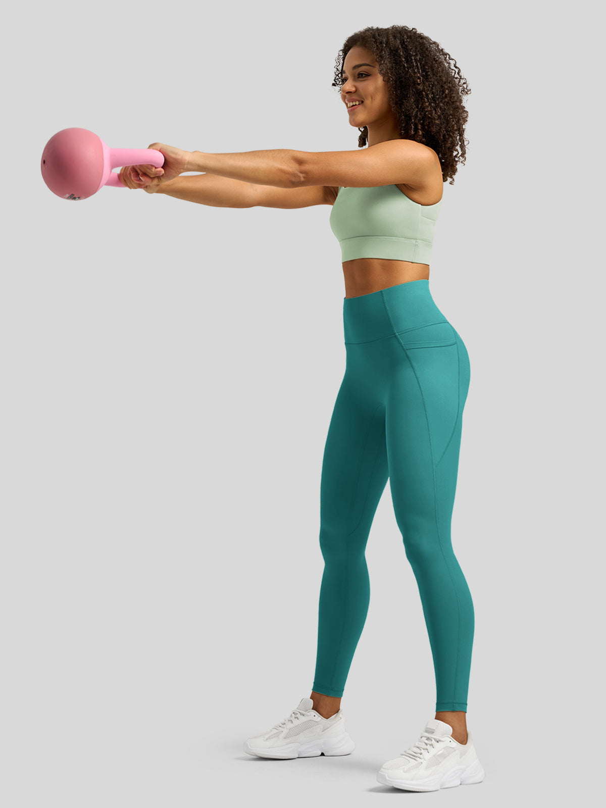 Willit Women's Butterflux Pocket Leggings-25 Inch in green