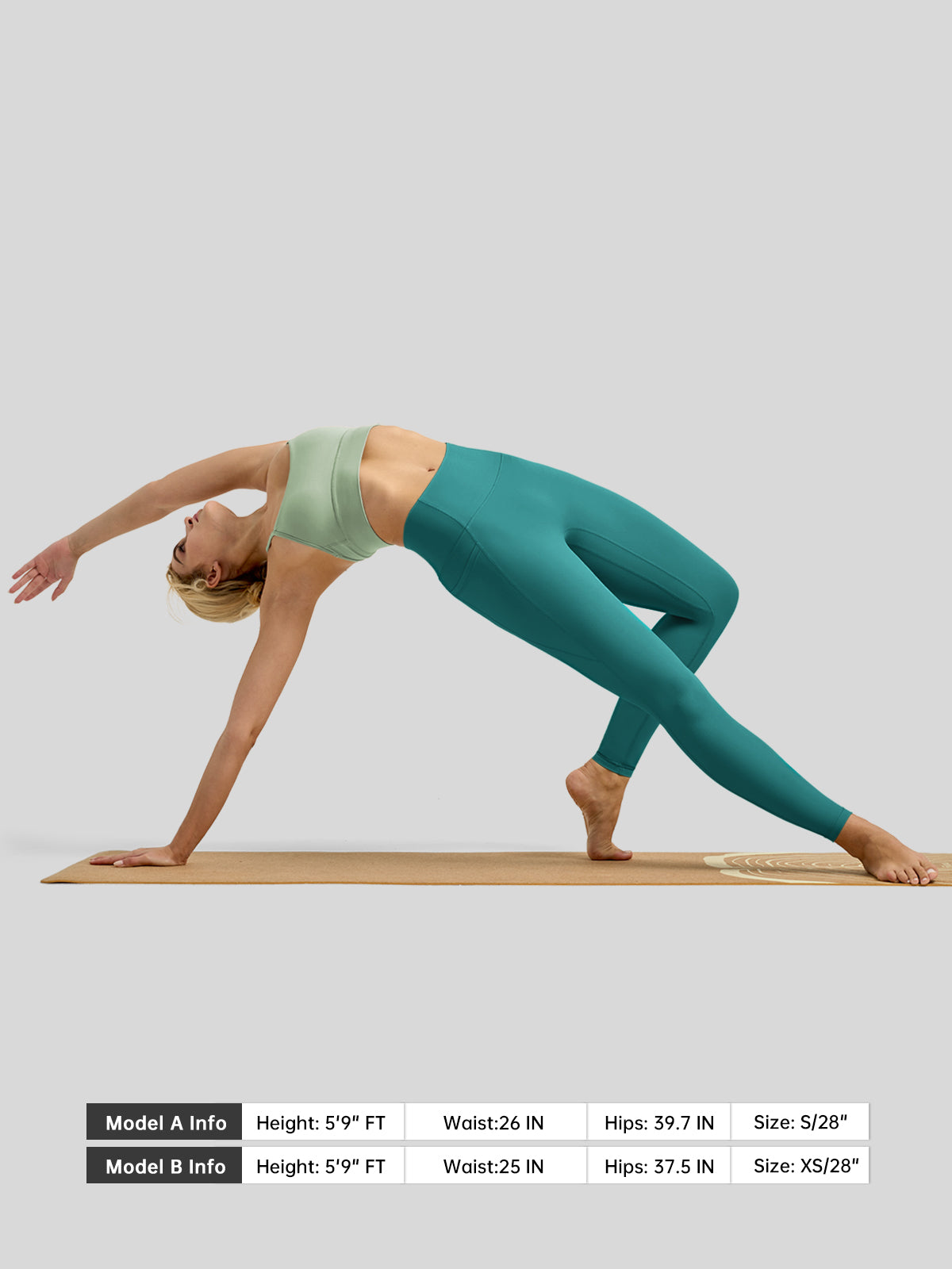 Willit Women's Butterflux Pocket Leggings-25 Inch in green