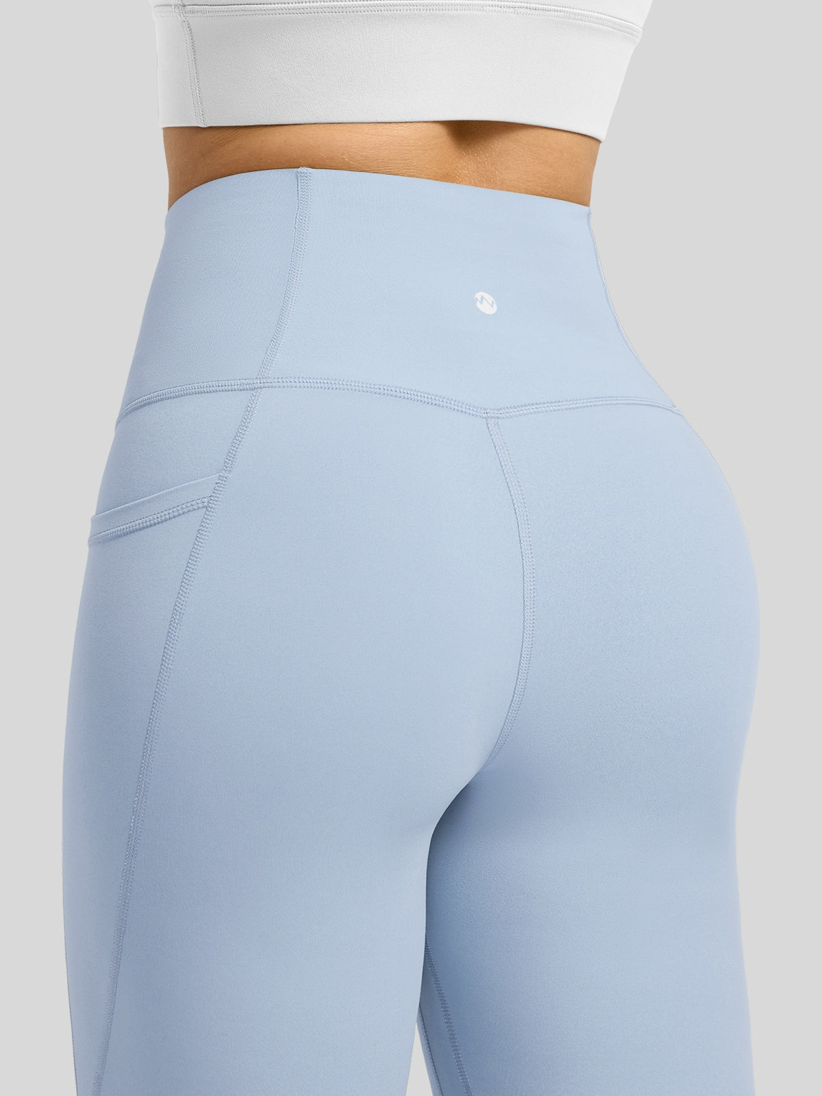 Willit Women's Butterflux Pocket Leggings-25 Inch in dusty in blue