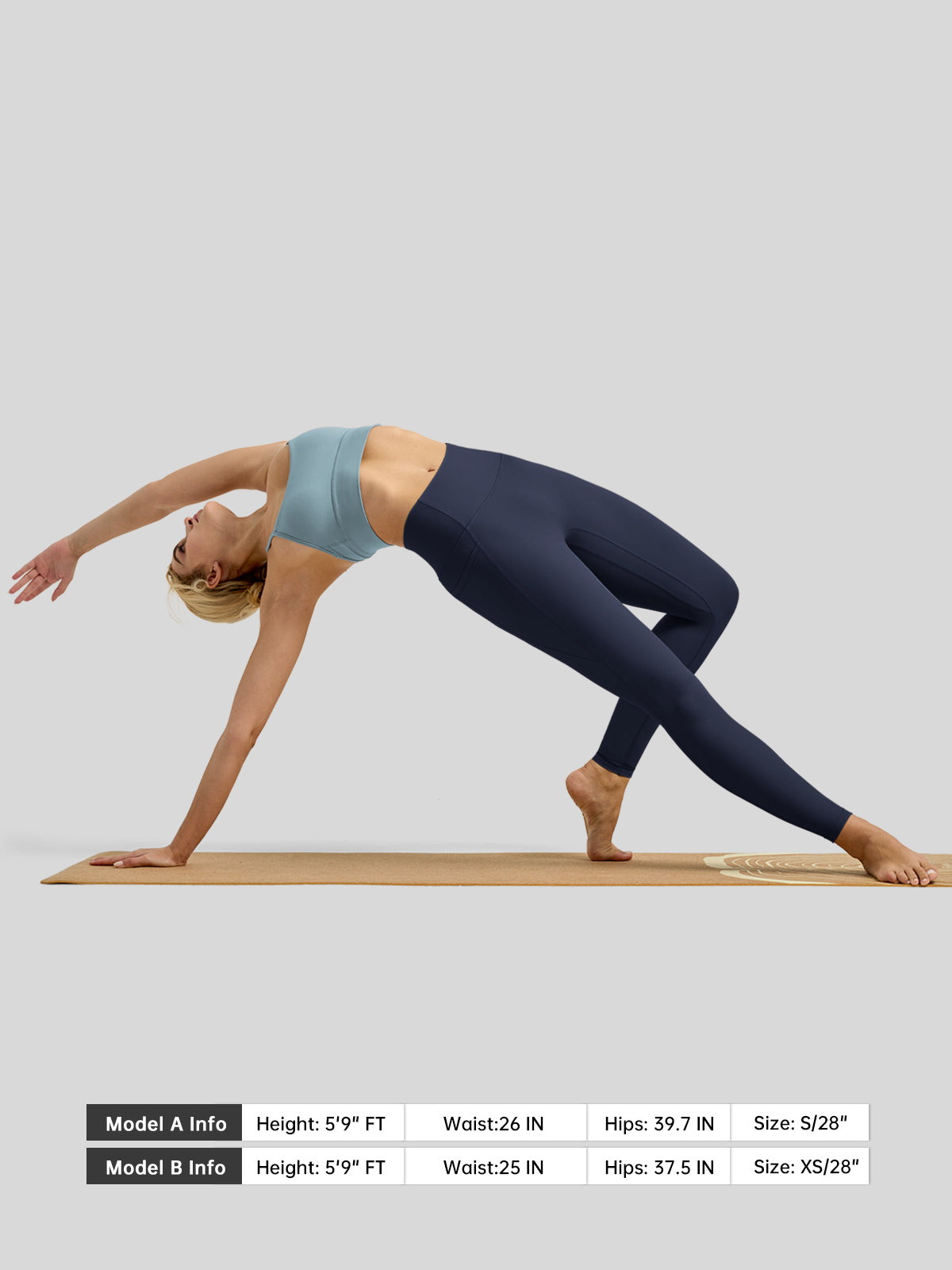 Willit Women's Butterflux Pocket Leggings-25 Inch in navy