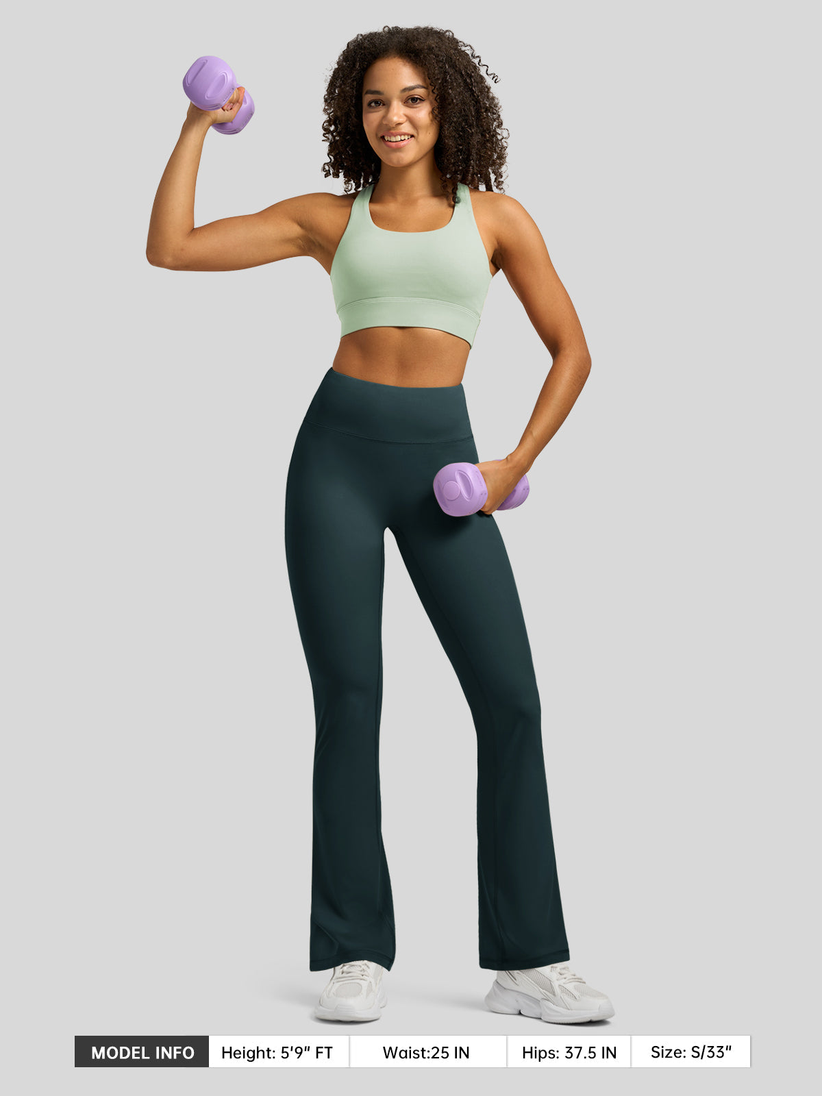 Willit Women's Butterflux Yoga Flare Leggings 29 Inch in deep blue