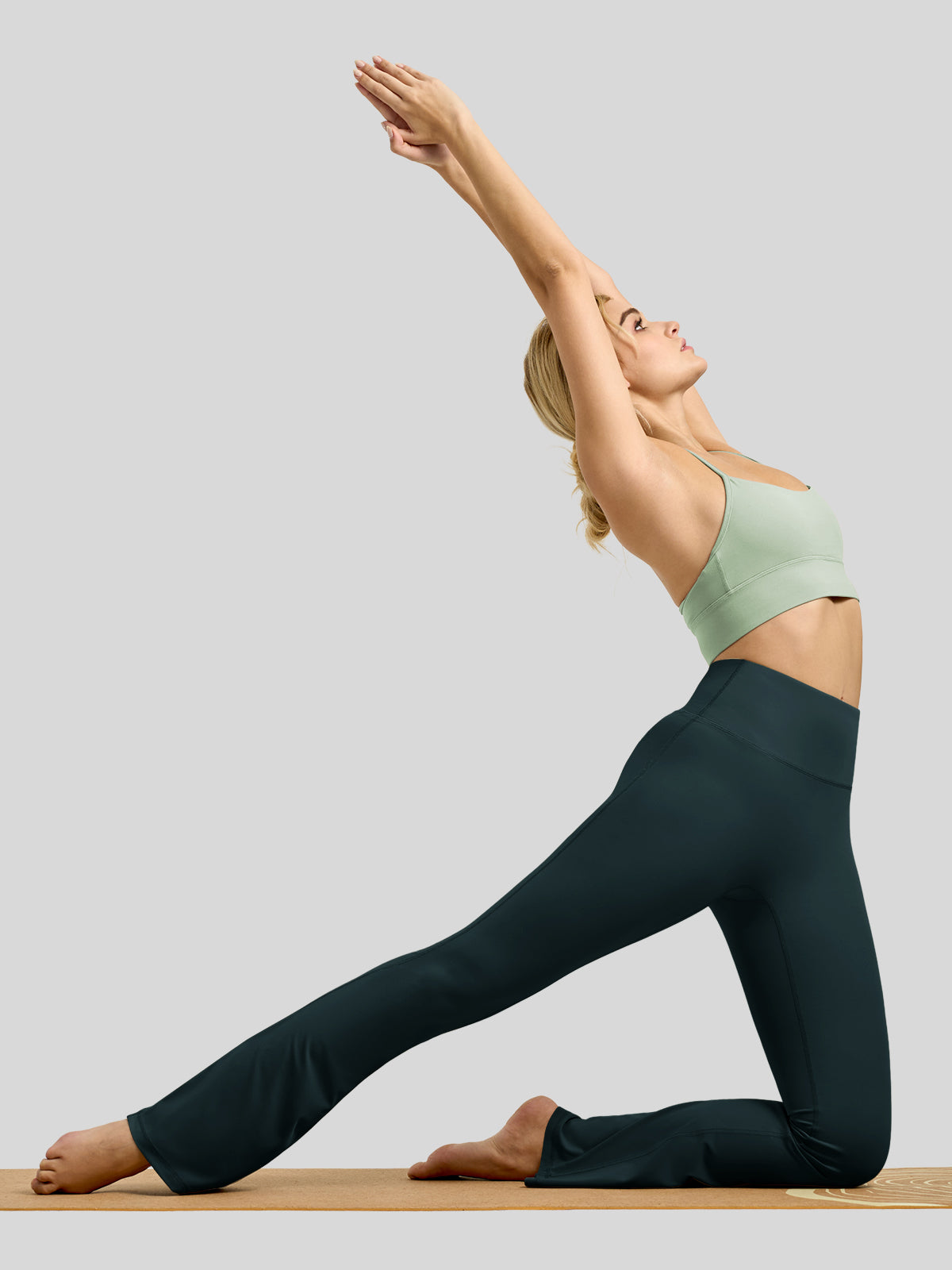 Willit Women's Butterflux Yoga Flare Leggings 33 Inch in blue