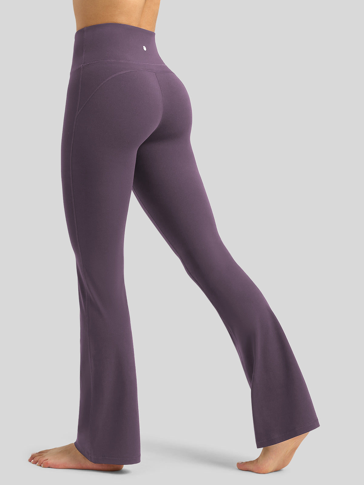 Willit Women's Butterflux Yoga Flare Leggings 29 Inch in deep purple