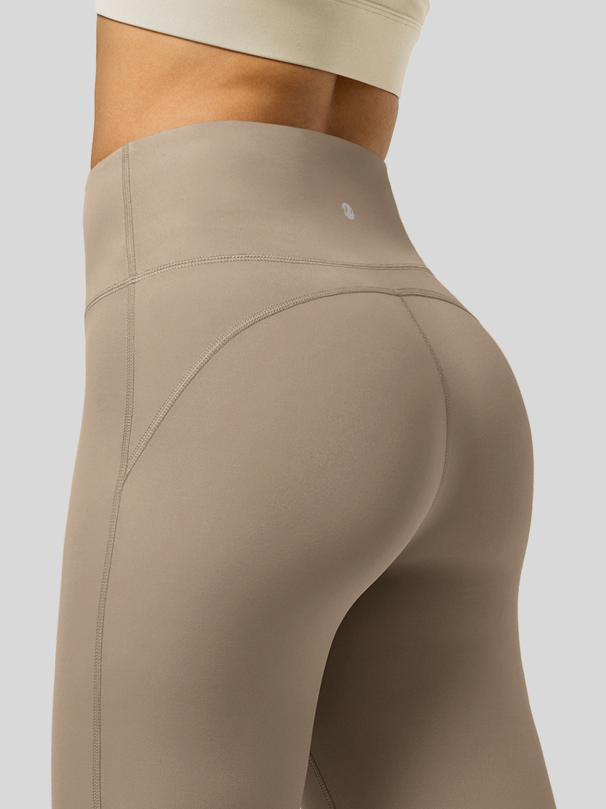 Willit Women's Butterflux Yoga Flare Leggings 30.5 Inch in taupe