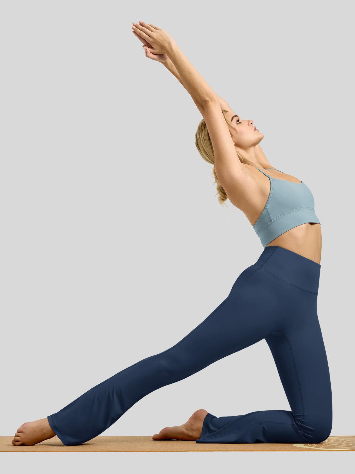 Willit Women's Butterflux Yoga Flare Leggings 33 Inch in blue