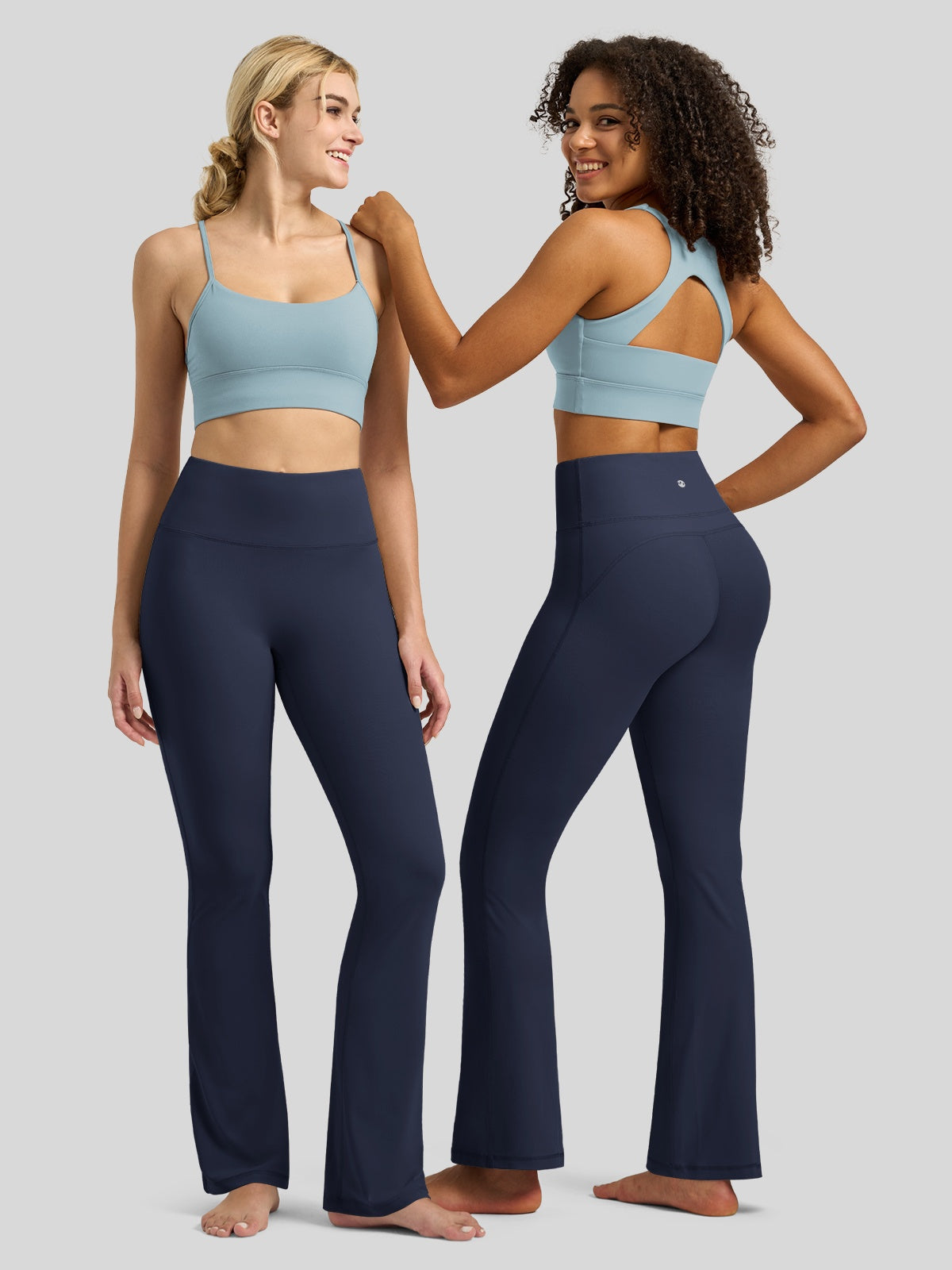 Willit Women's Butterflux Yoga Flare Leggings 29 Inch in navy