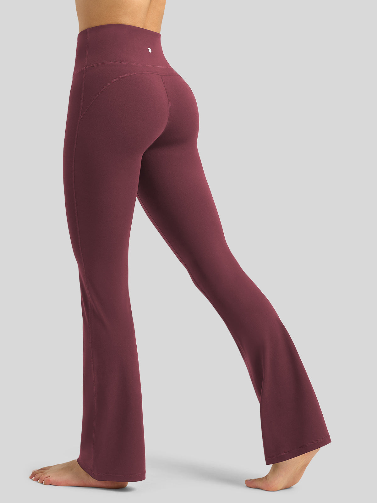 Willit Women's Butterflux Yoga Flare Leggings 33 Inch in red
