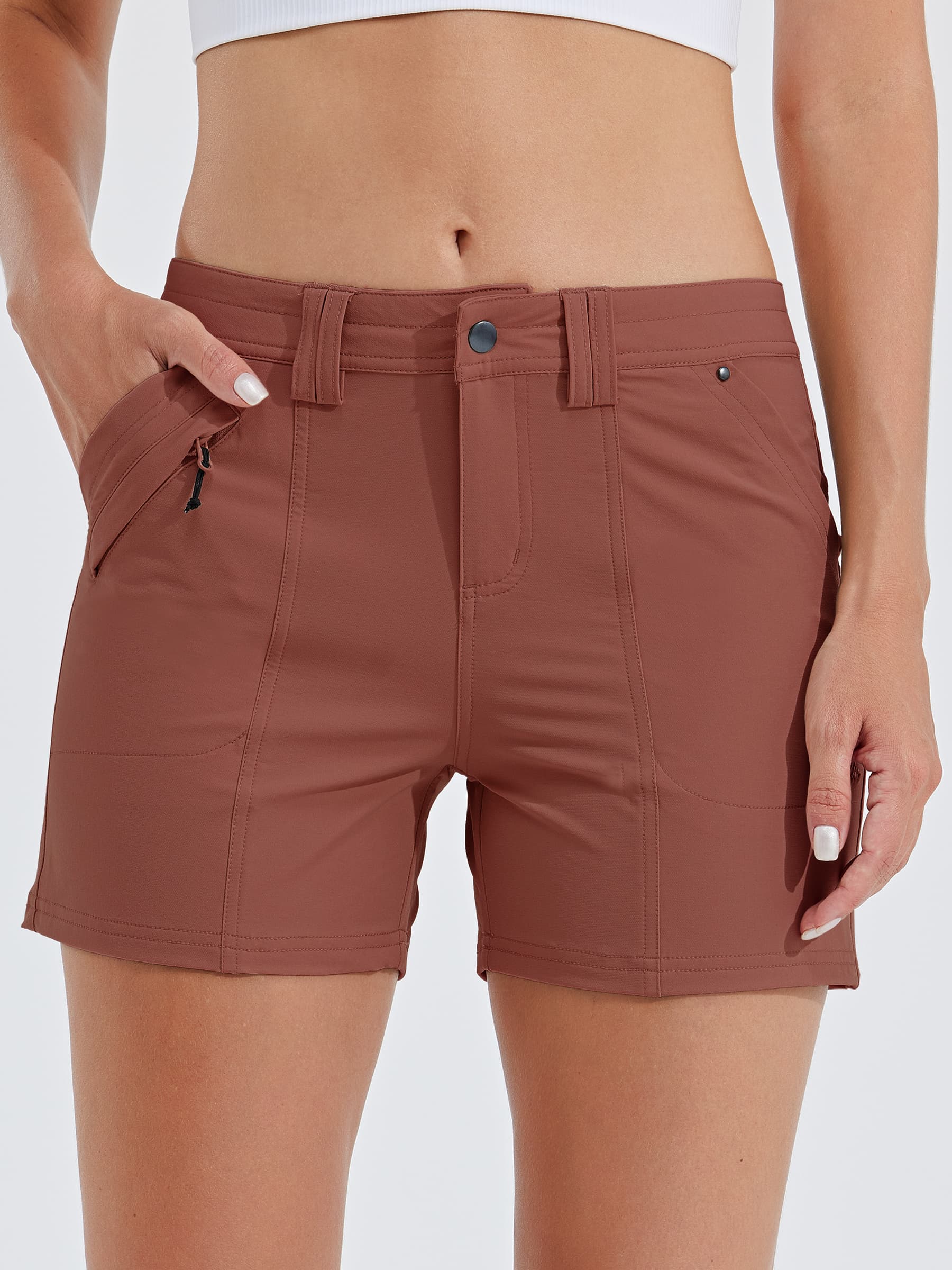 Womens Hiking Shorts 4.5 Inch cacao1