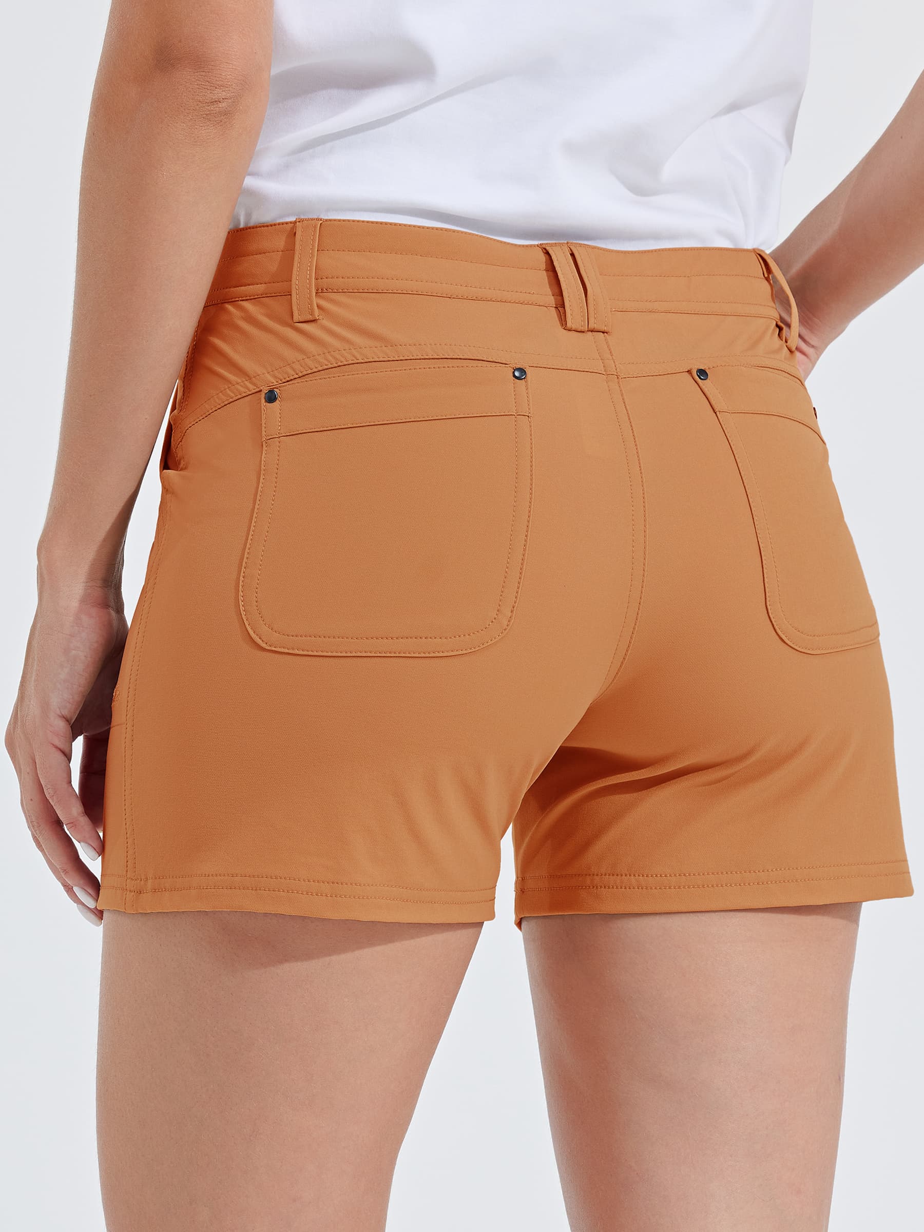 Womens Hiking Shorts 4.5 Inch copper4
