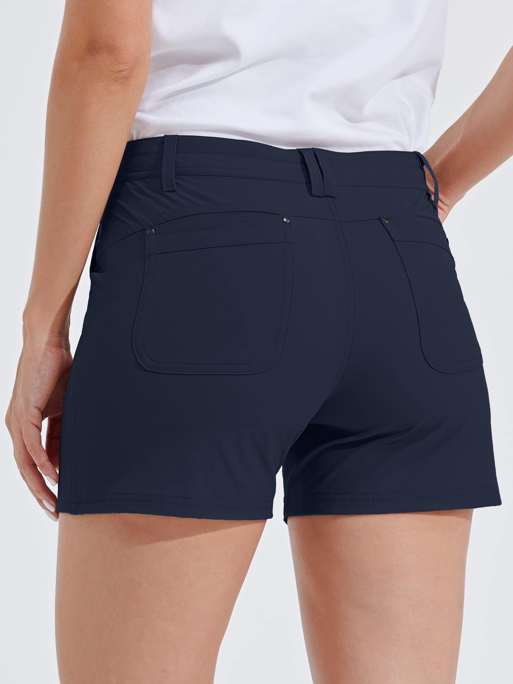 Womens Hiking Shorts 4.5 Inch deep blue4