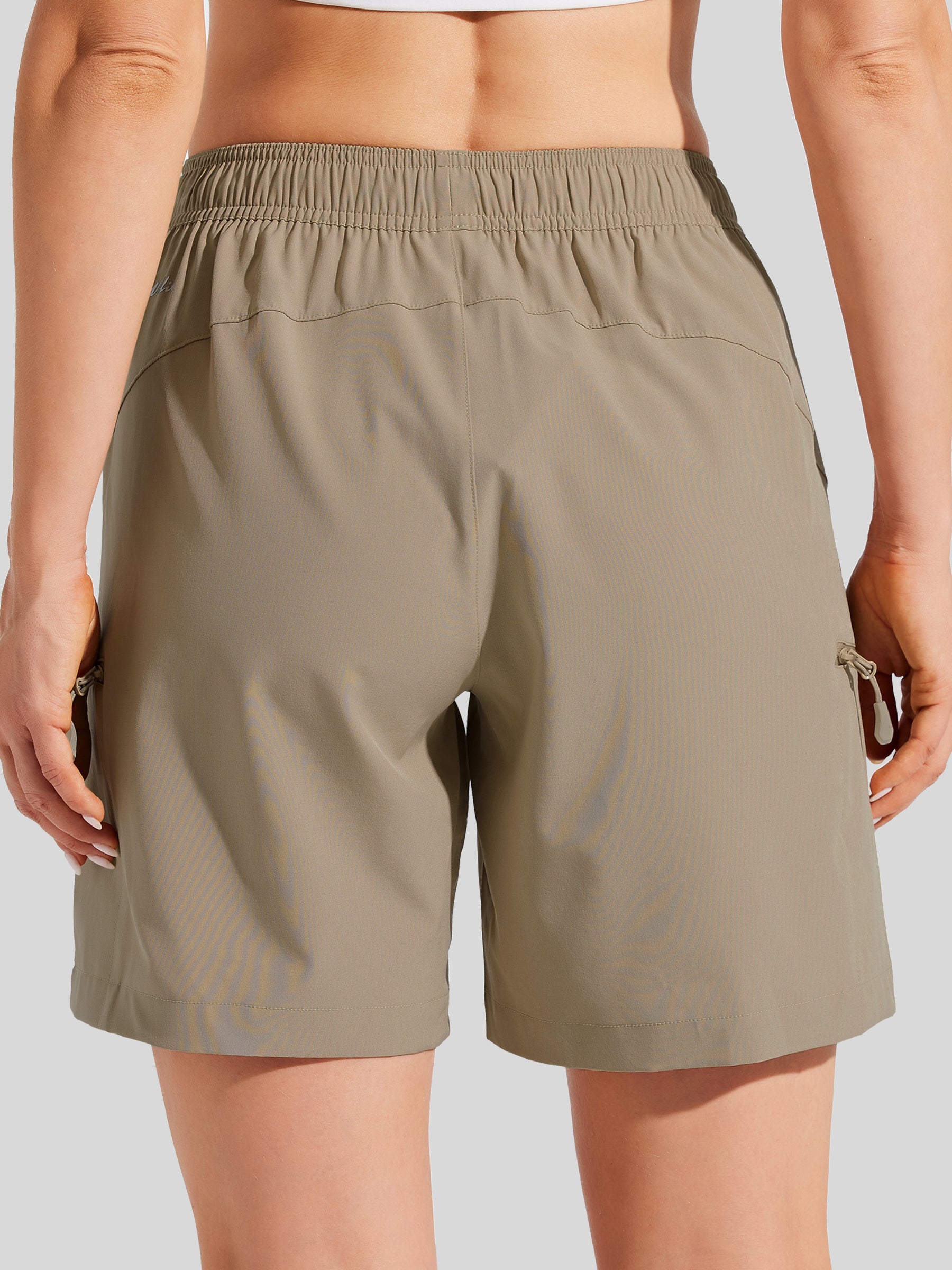 Wiliit Women's Hiking Athletic Shorts_deep khaki2