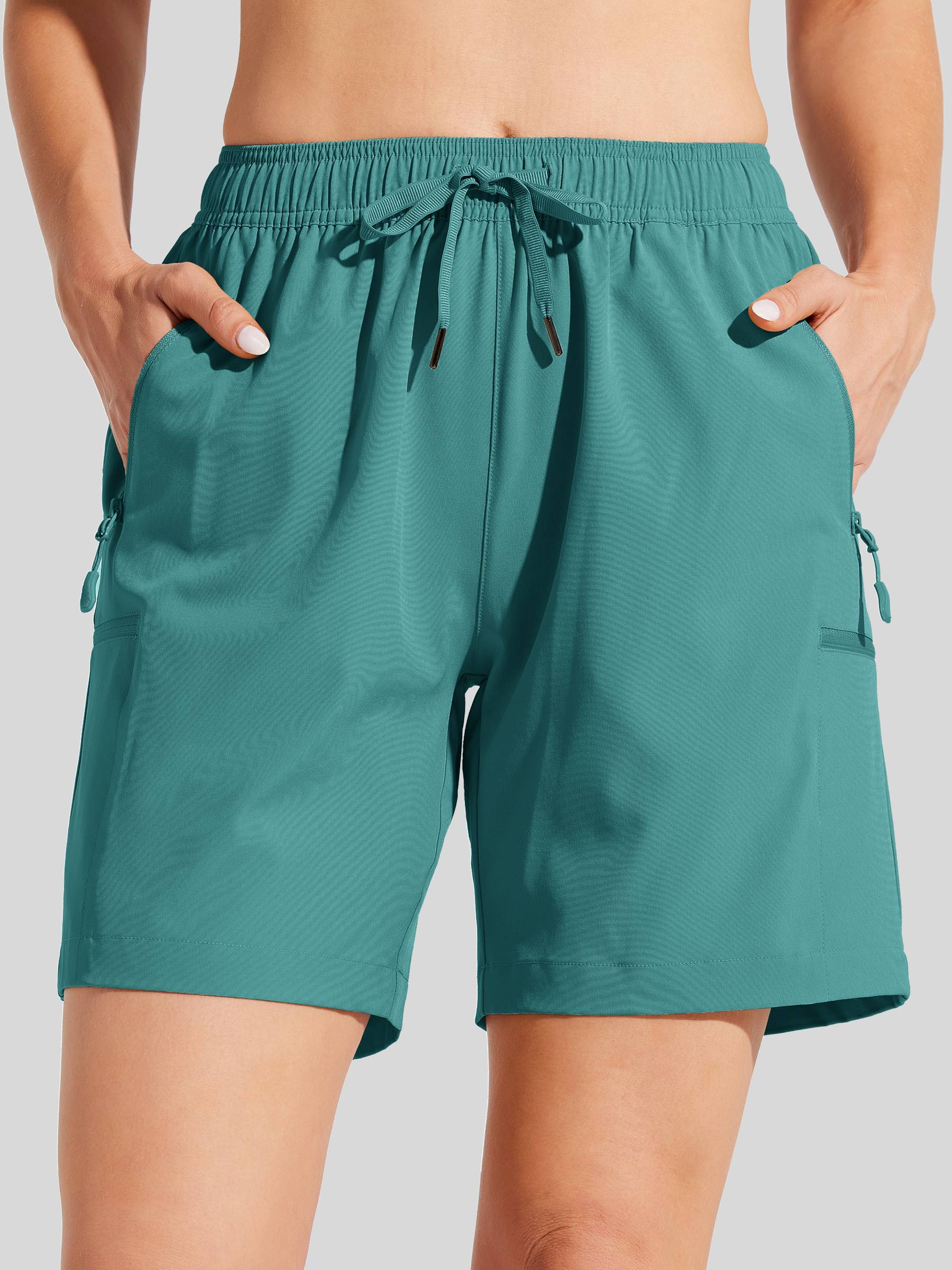 Wiliit Women's Hiking Athletic Shorts_teal1