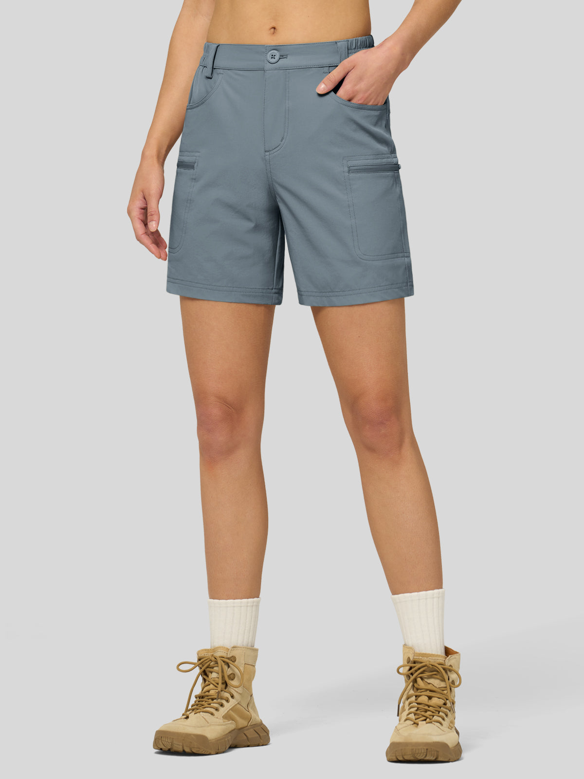 Willit Women's Hiking Shorts Quick Dry in blue1