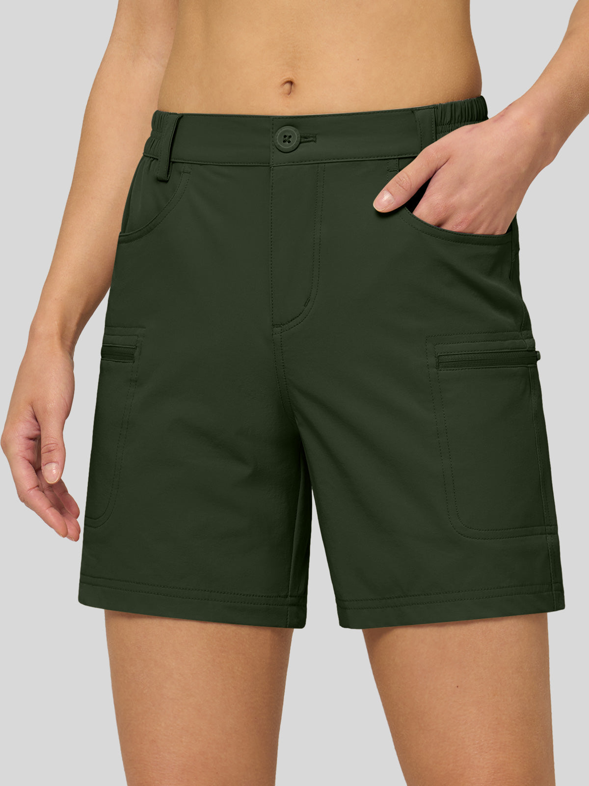 Willit Women's Hiking Shorts Quick Dry in armygreen2