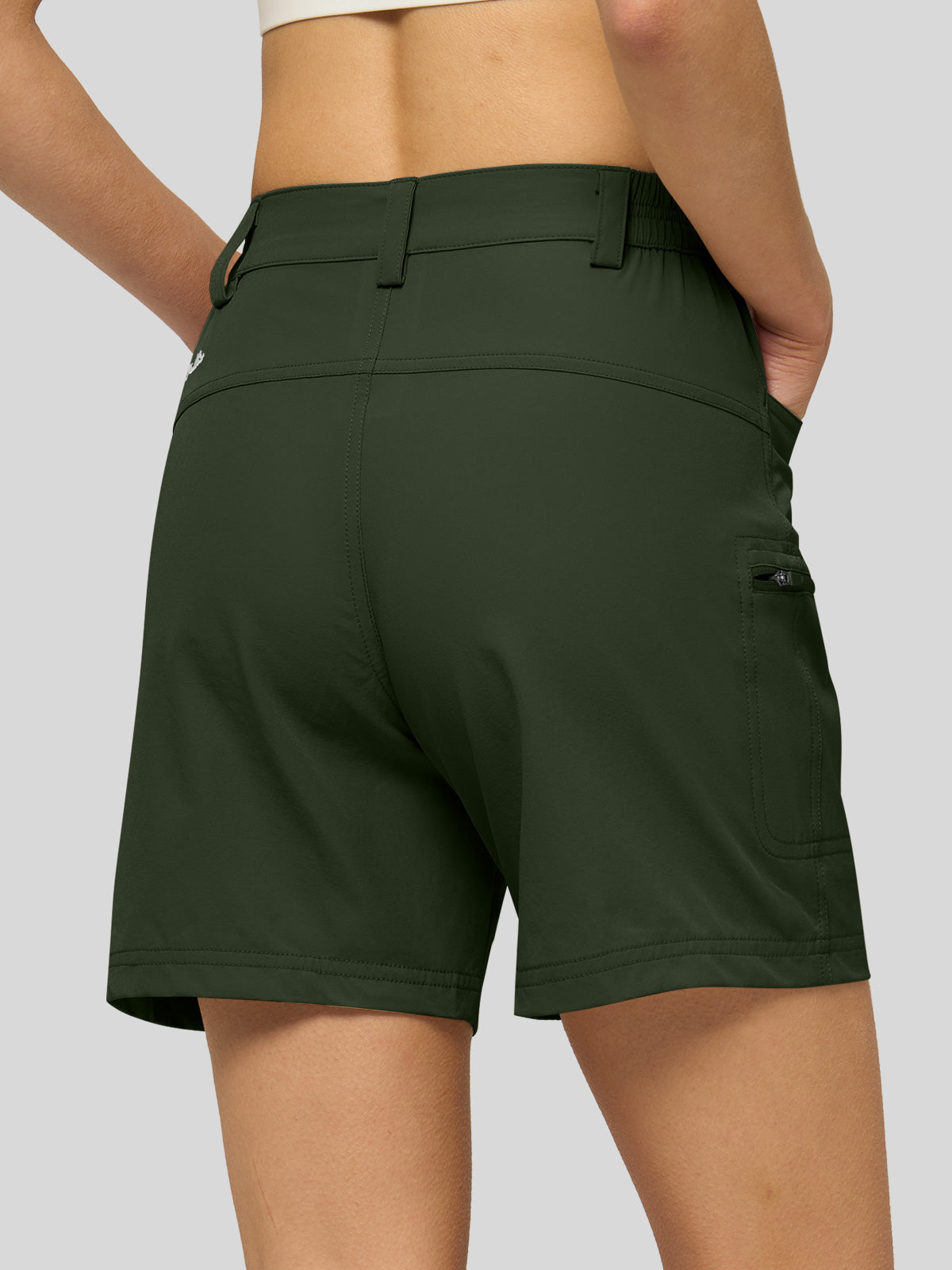Willit Women's Hiking Shorts Quick Dry in armygreen3