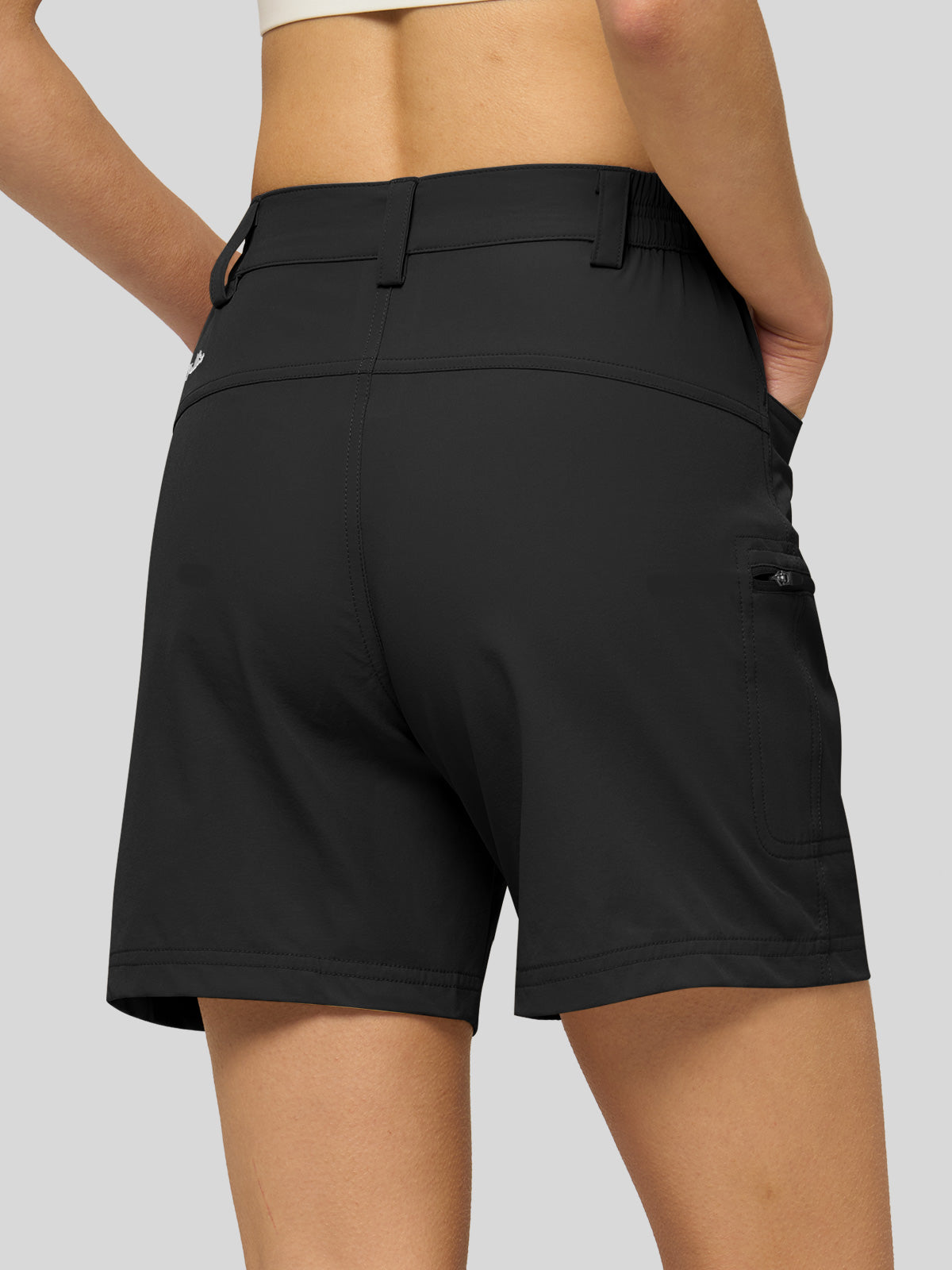 Willit Women's Hiking Shorts Quick Dry in black3