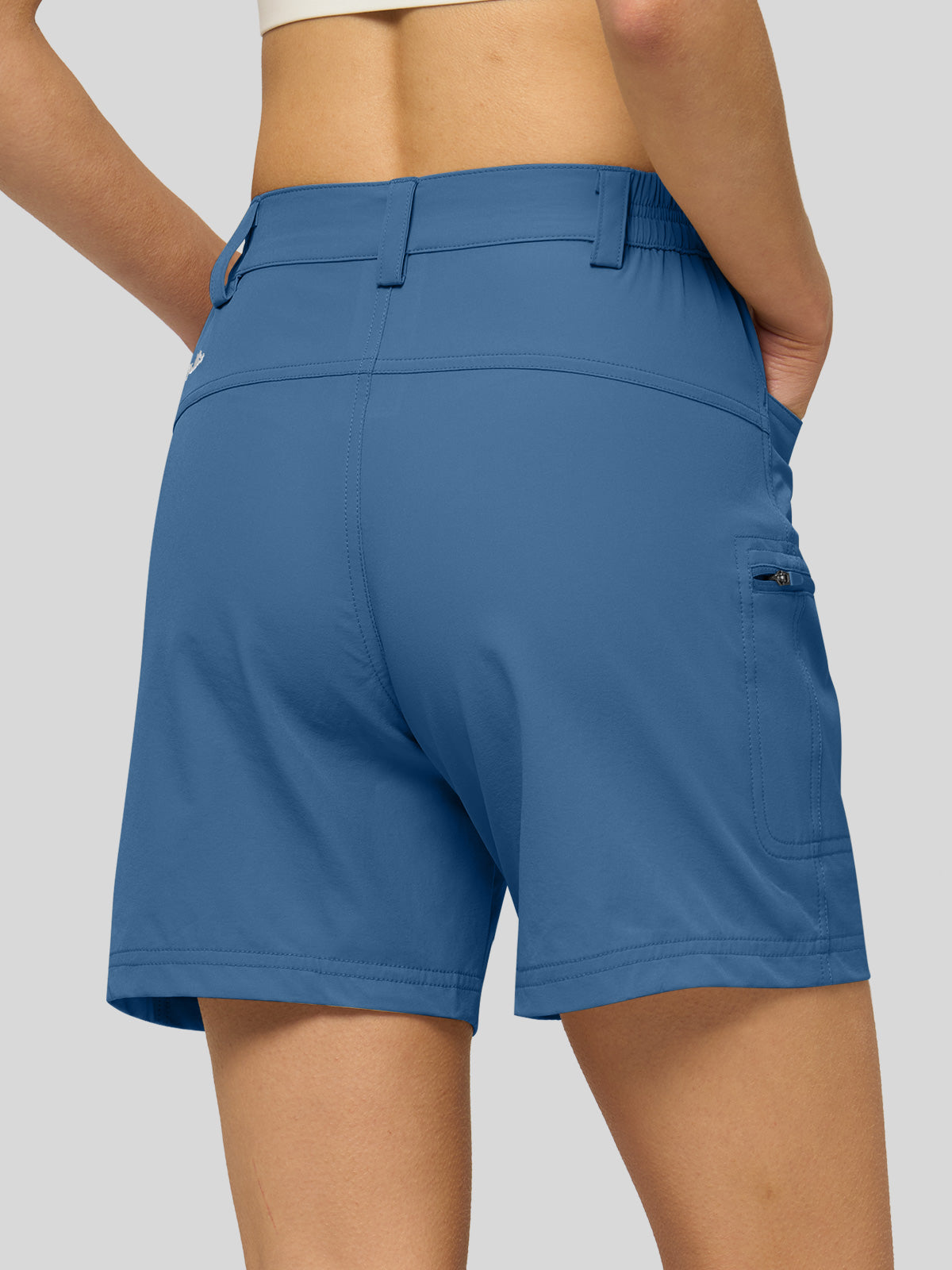 Willit Women's Hiking Shorts Quick Dry in blueashes3
