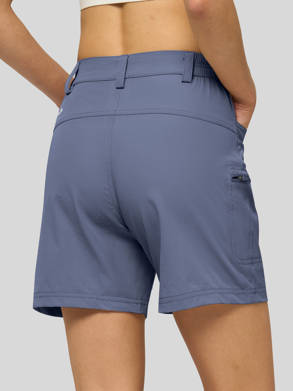 Willit Women's Hiking Shorts Quick Dry in bluishviolet3