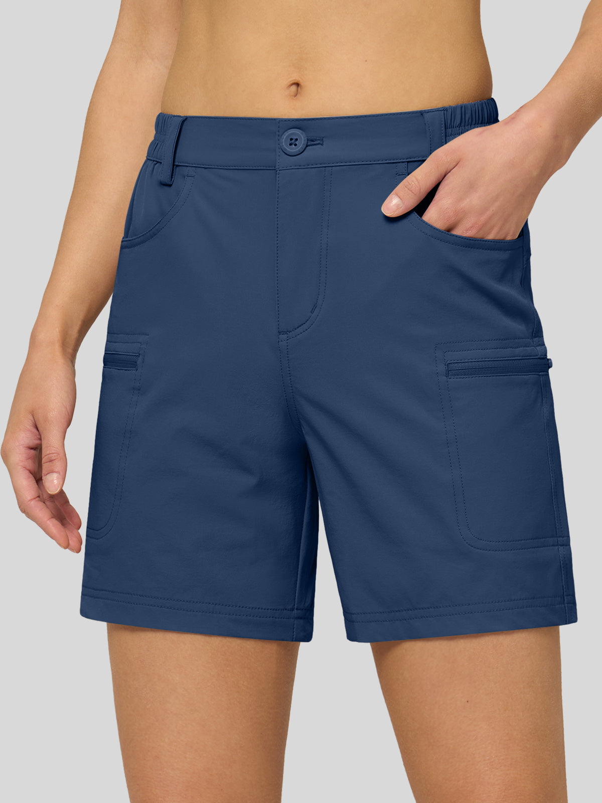 Willit Women's Hiking Shorts Quick Dry in navy1