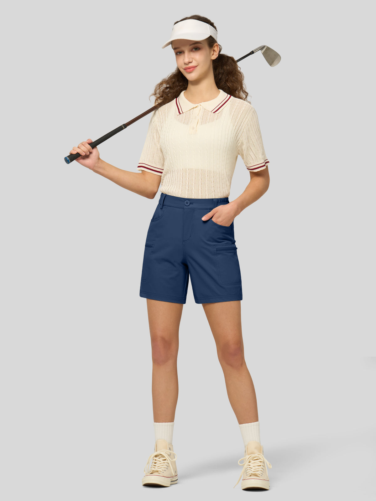 Willit Women's Hiking Shorts Quick Dry in navy4