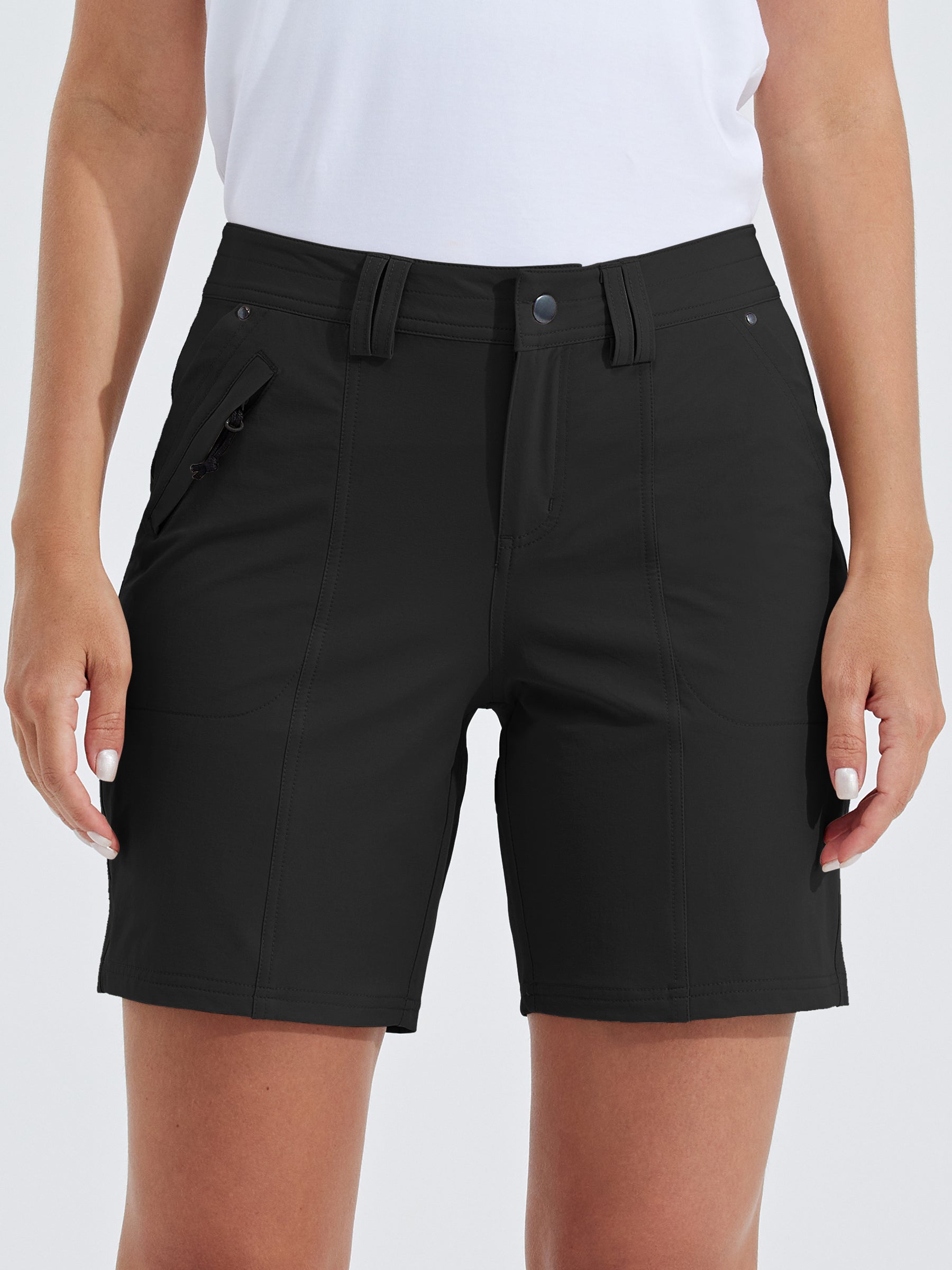 Womens Hiking Shorts Water Resistant black1
