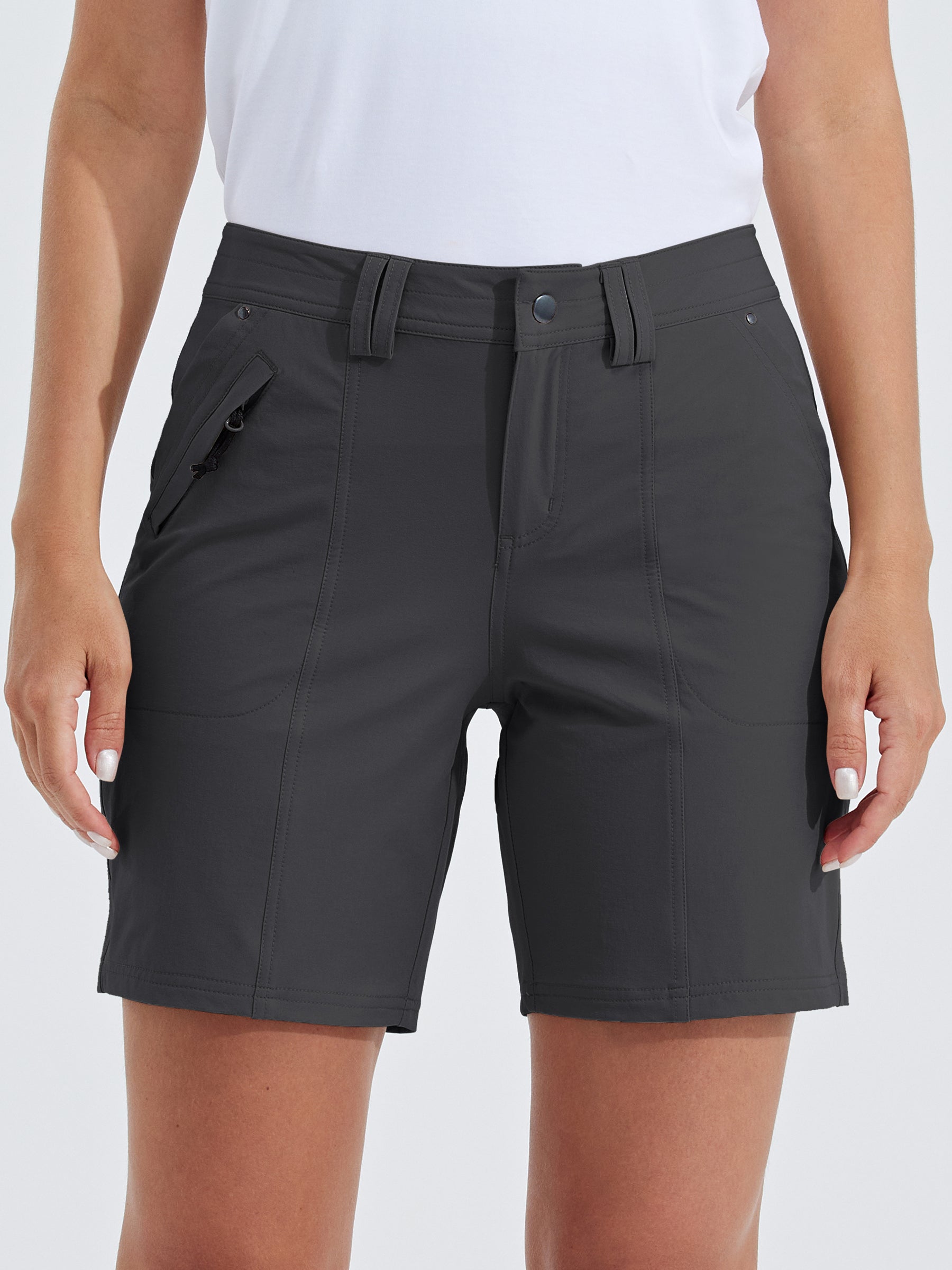 Womens Hiking Shorts Water Resistant dark gray2
