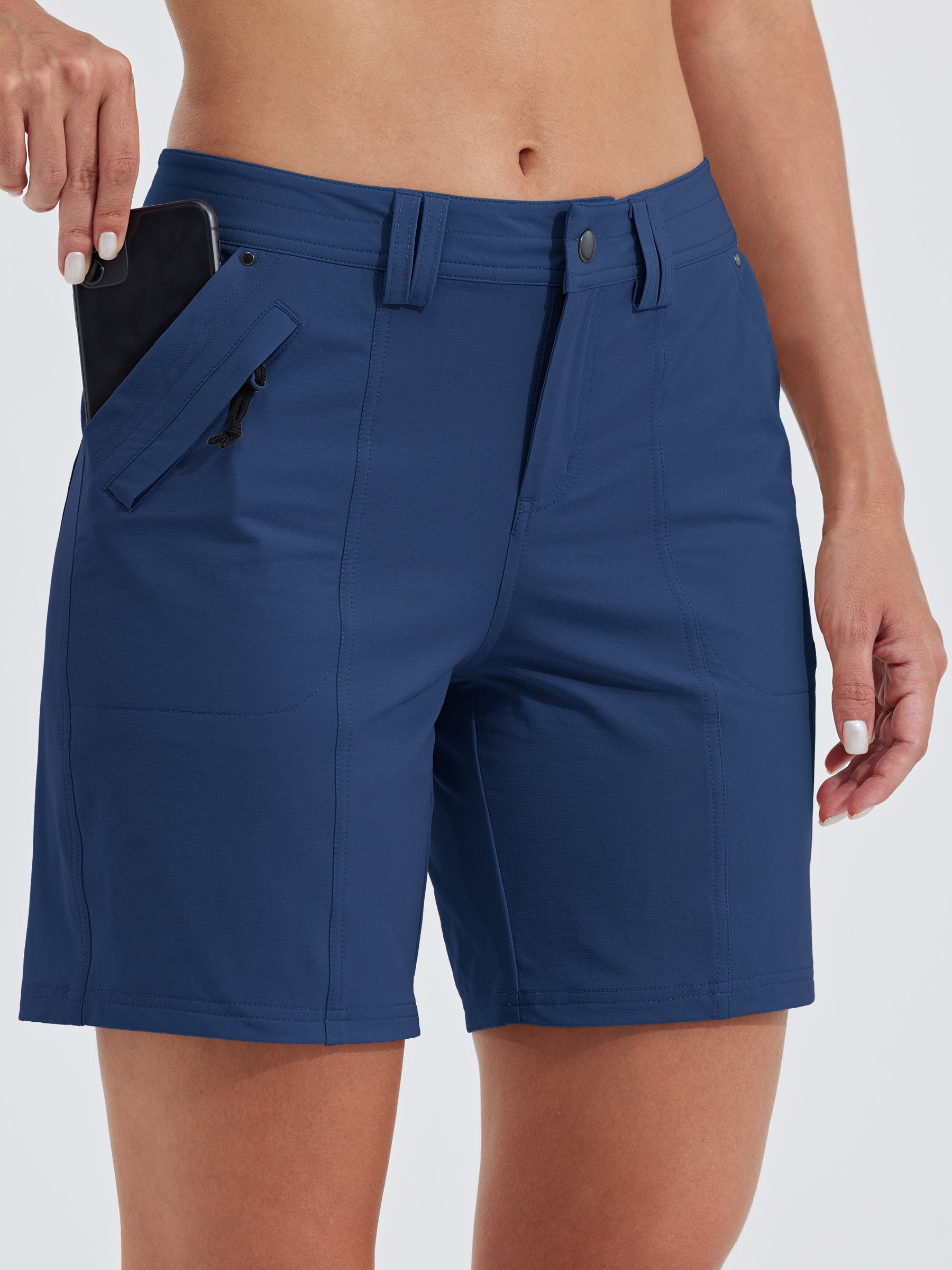 Womens Hiking Shorts Water Resistant navy1