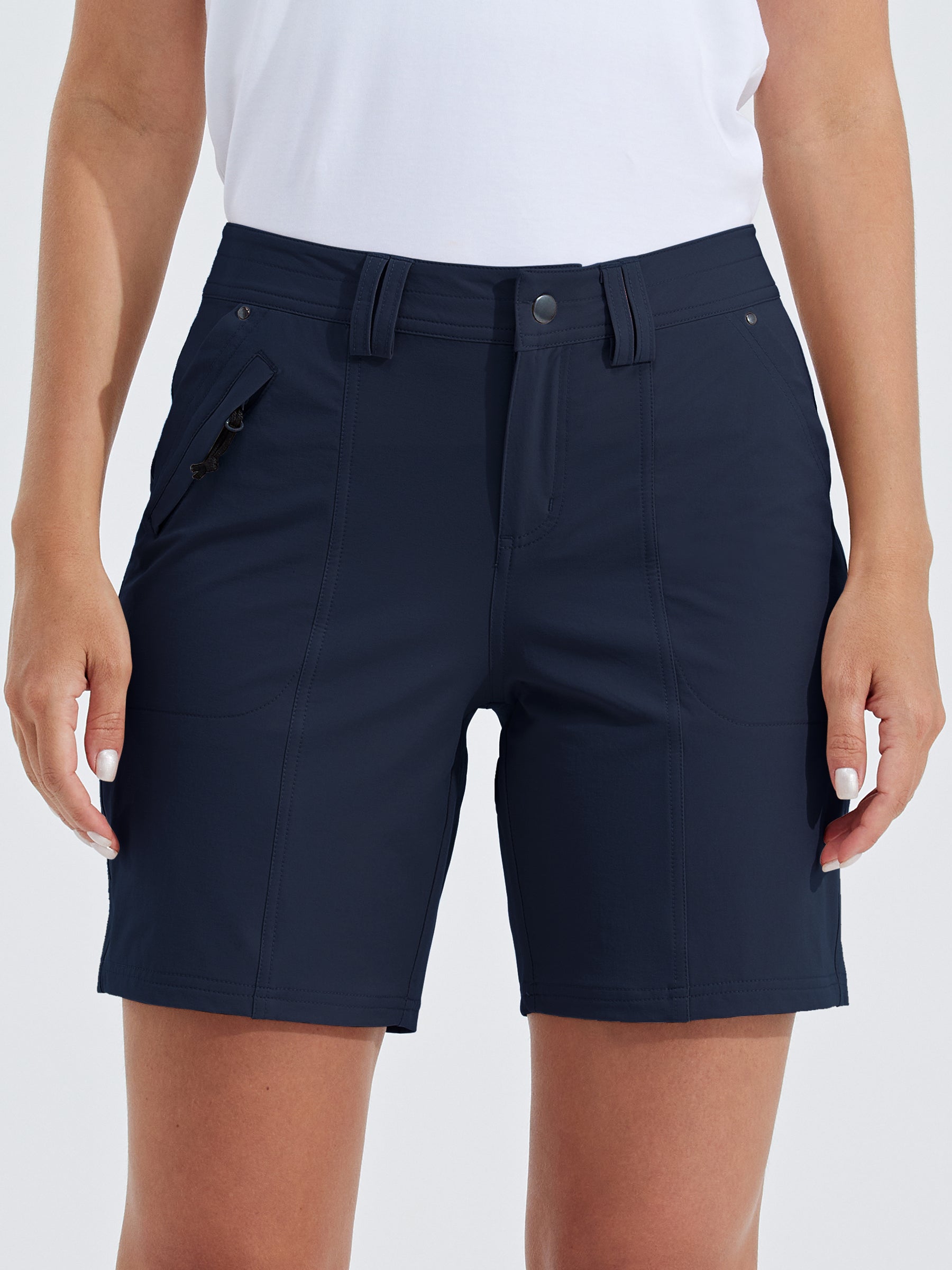 Womens Hiking Shorts Water Resistant navy blue2