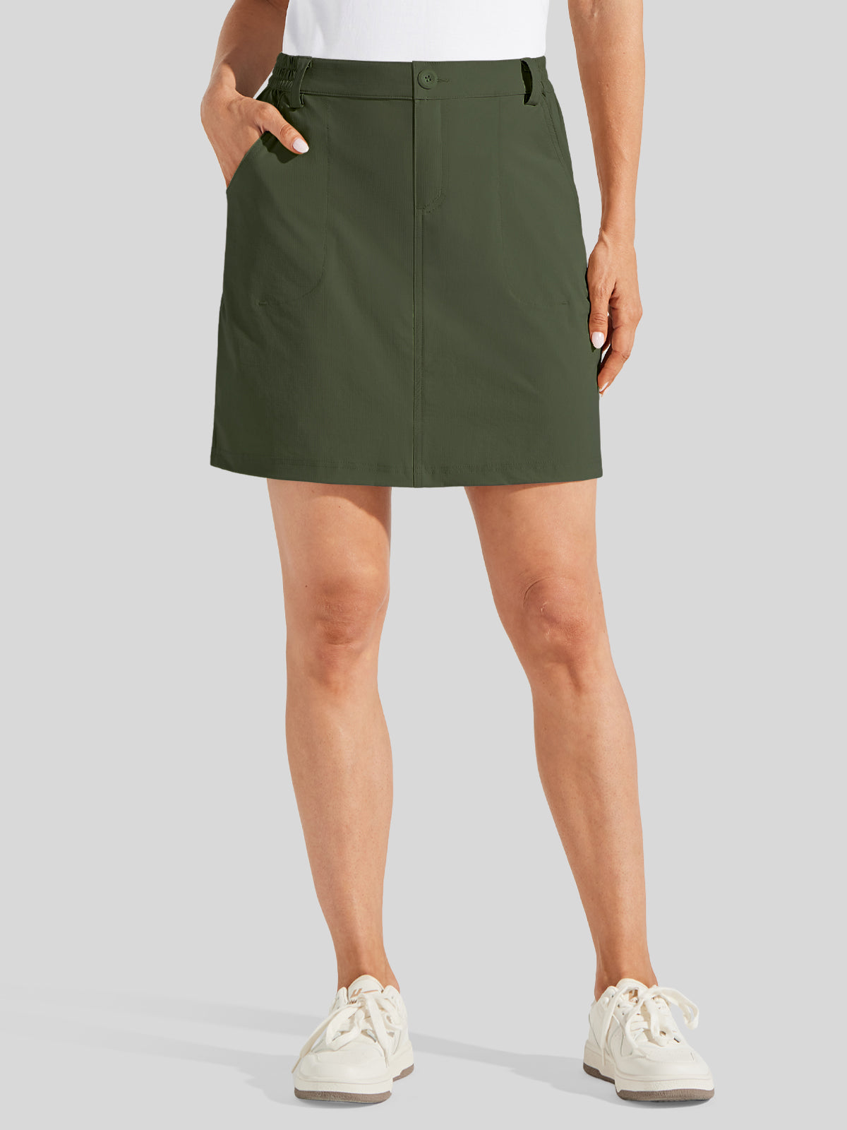Willit Women's Lightweight Outdoor Skort_army green