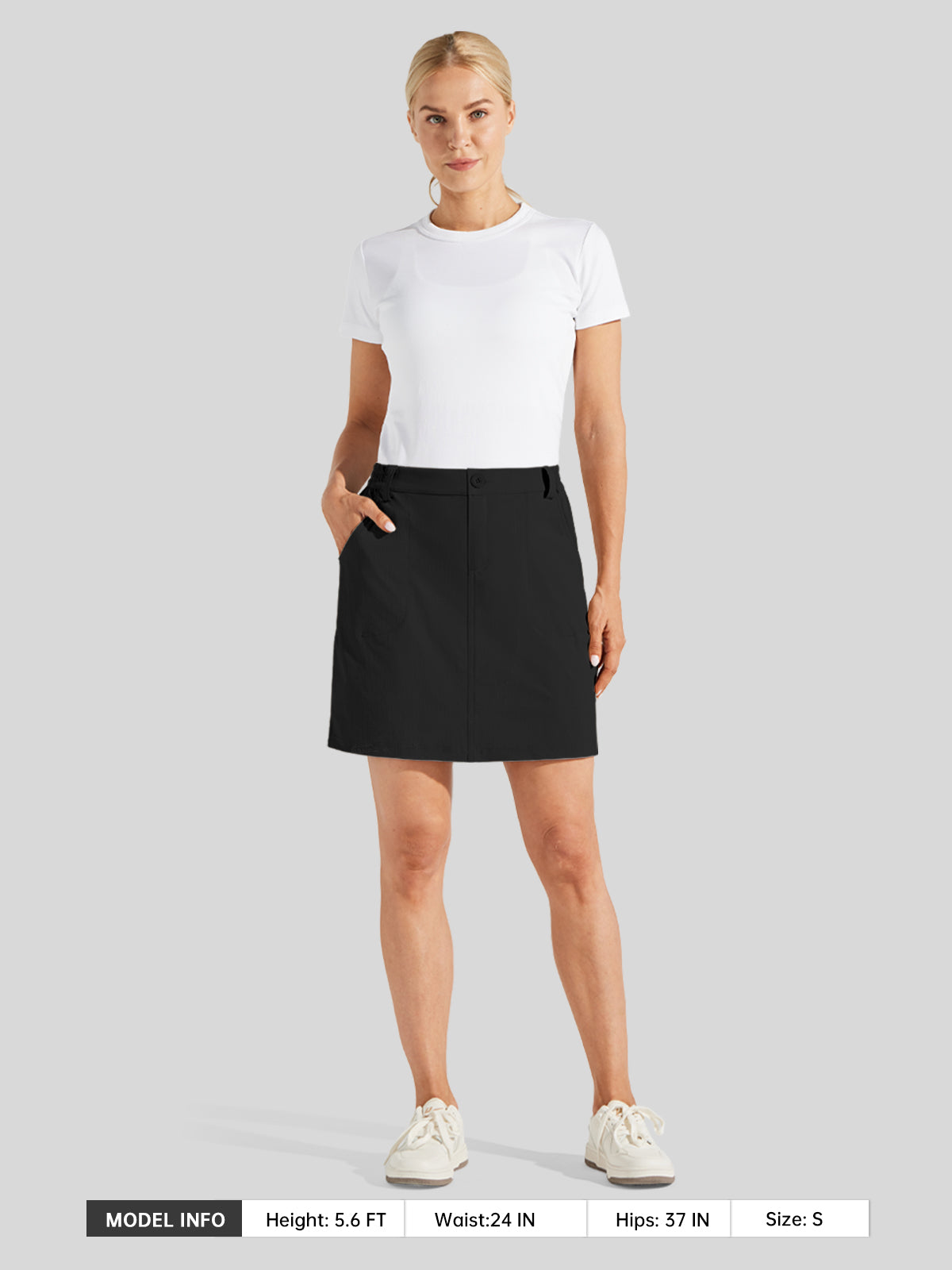 Willit Women's Lightweight Outdoor Skort_black