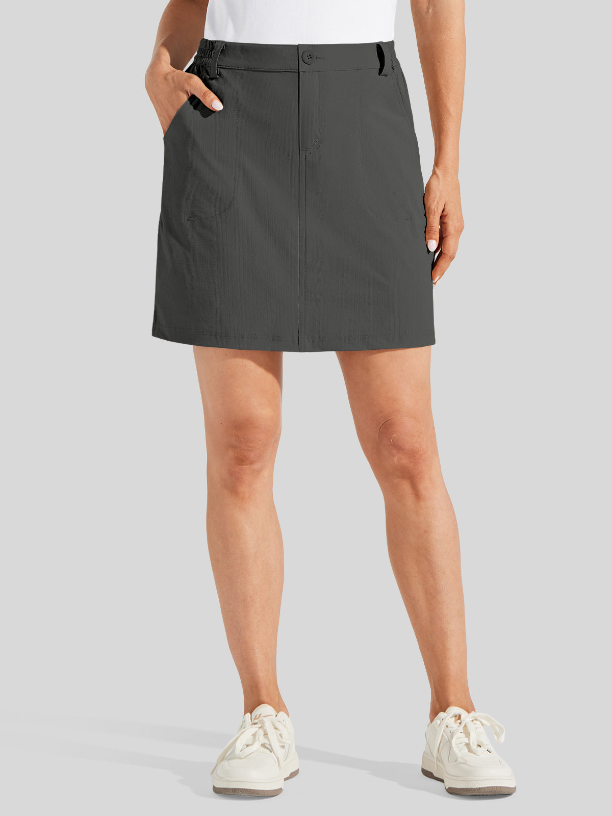 Willit Women's Lightweight Outdoor Skort_deep gray