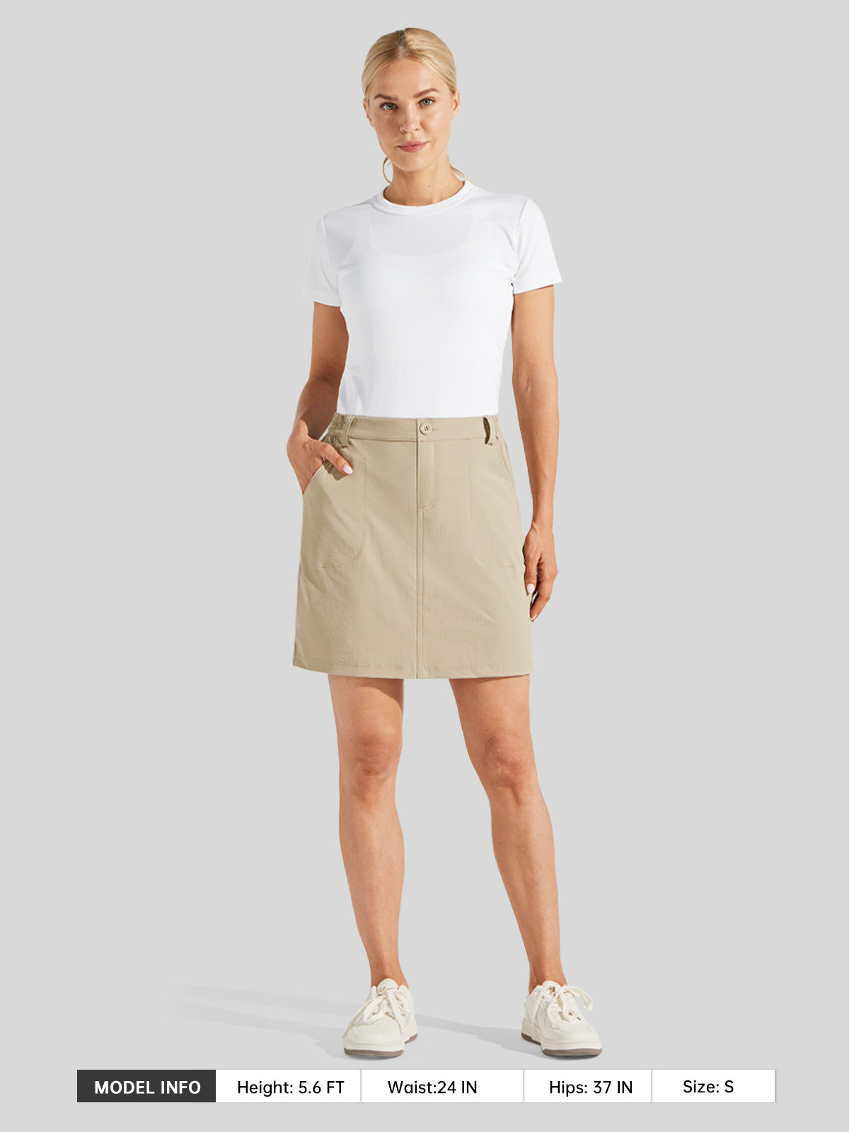 Willit Women's Lightweight Outdoor Skort_light khaki