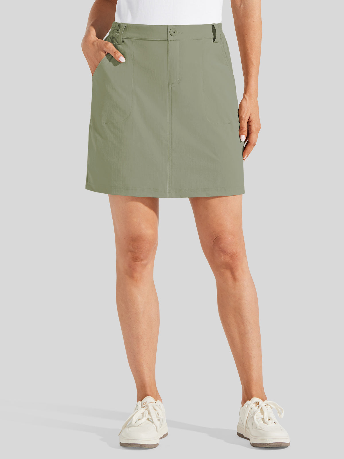 Willit Women's Lightweight Outdoor Skort_sage green