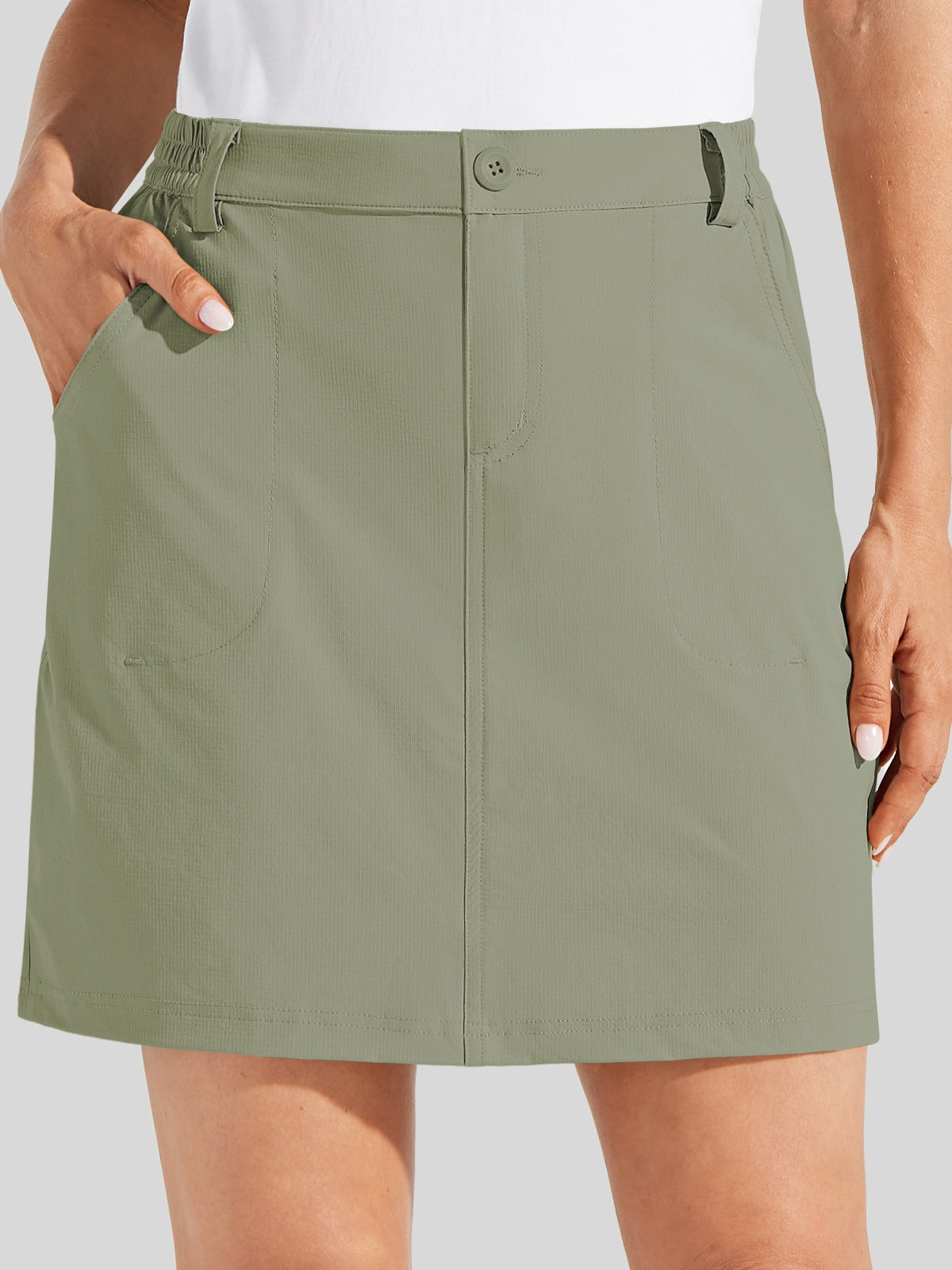 Willit Women's Lightweight Outdoor Skort_sage green