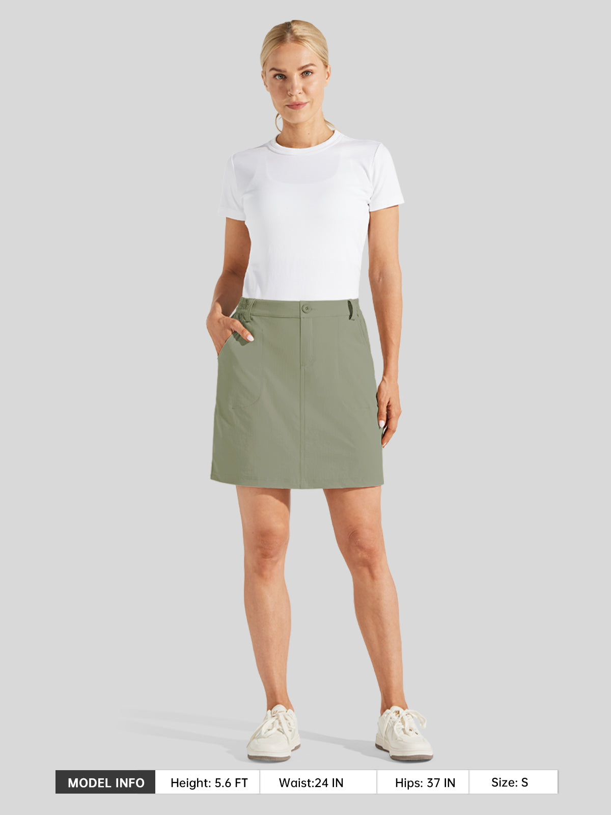 Willit Women's Lightweight Outdoor Skort_sage green