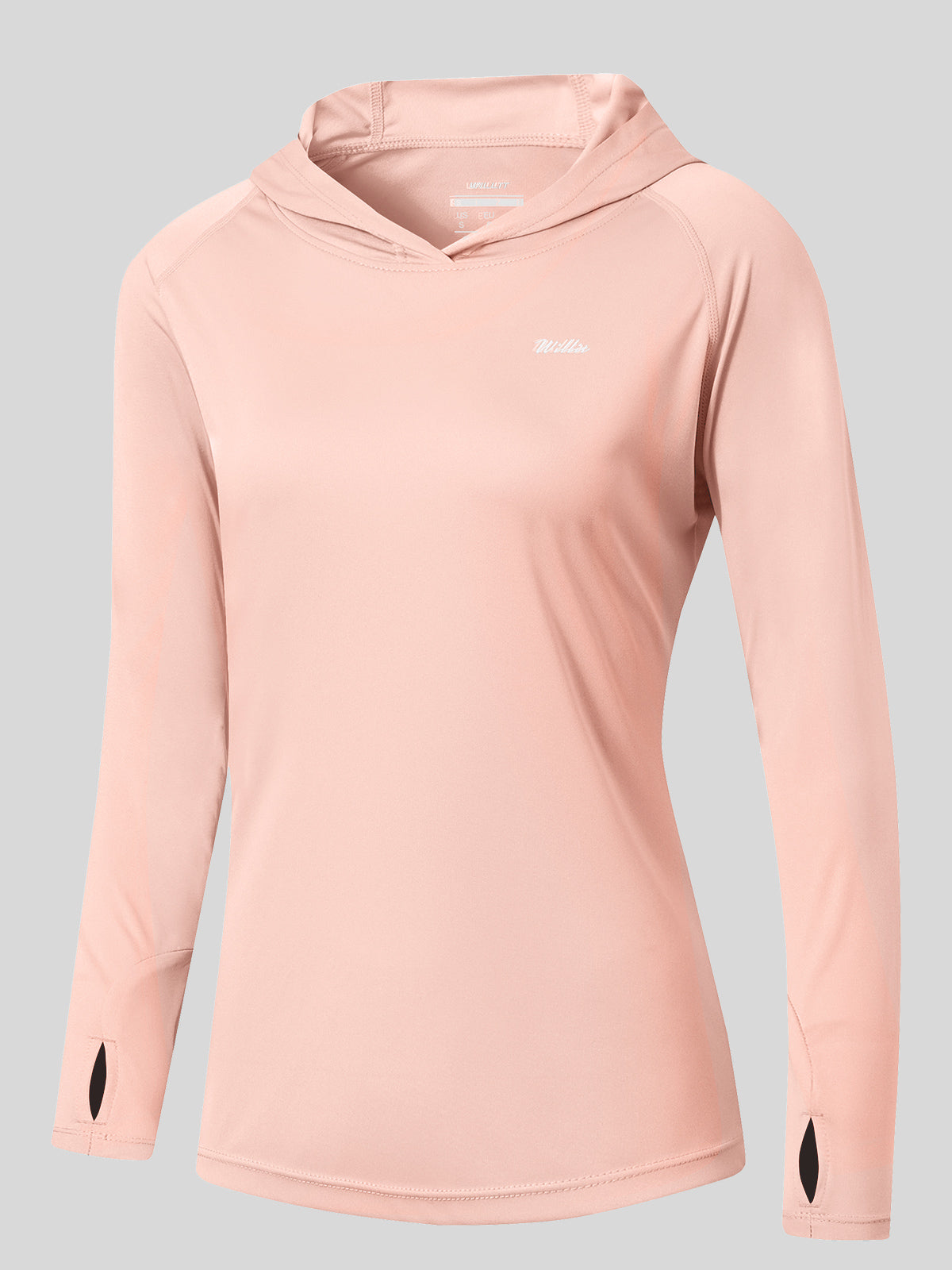 Willit Women's Sun Protection Hoodie UPF 50+_light pink