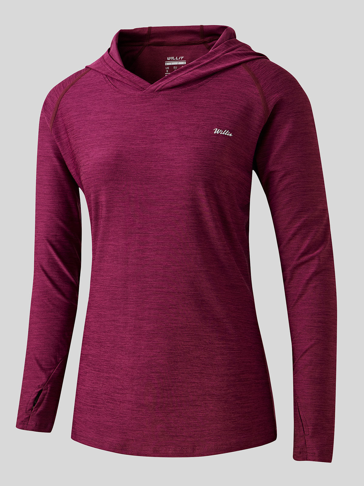 Willit Women's Sun Protection Hoodie UPF 50+_purple