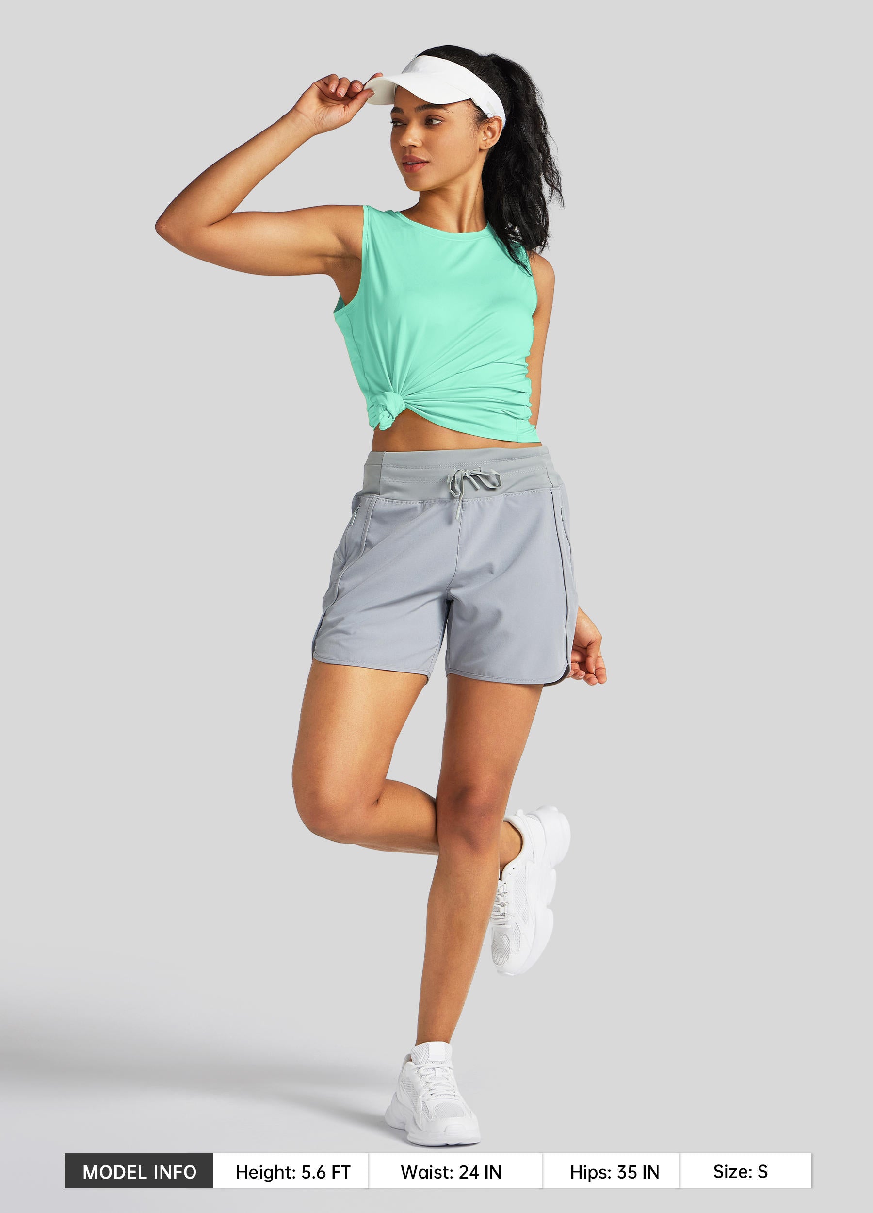 Womens Workout Tank Top aqua