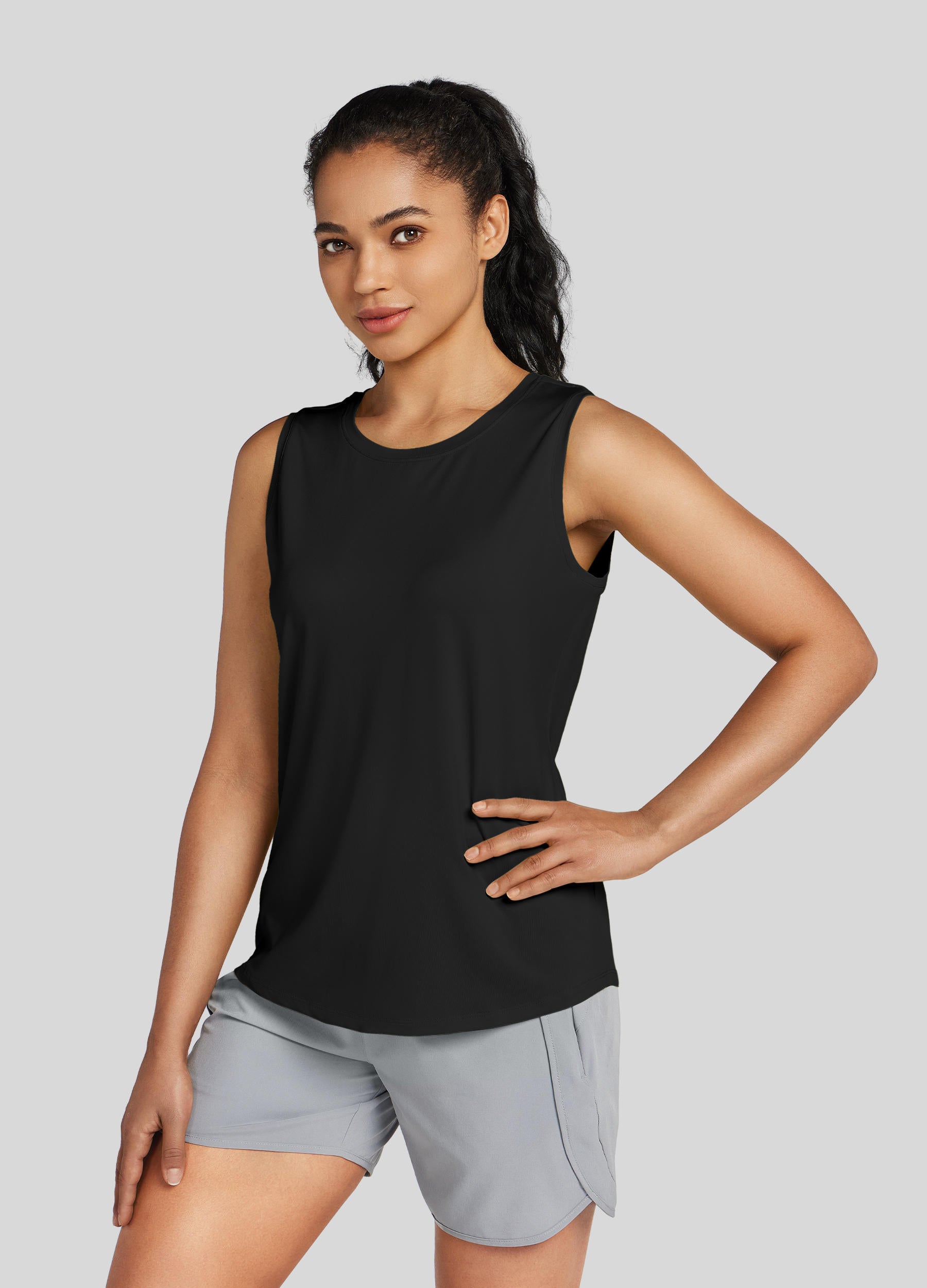 Womens Workout Tank Top black