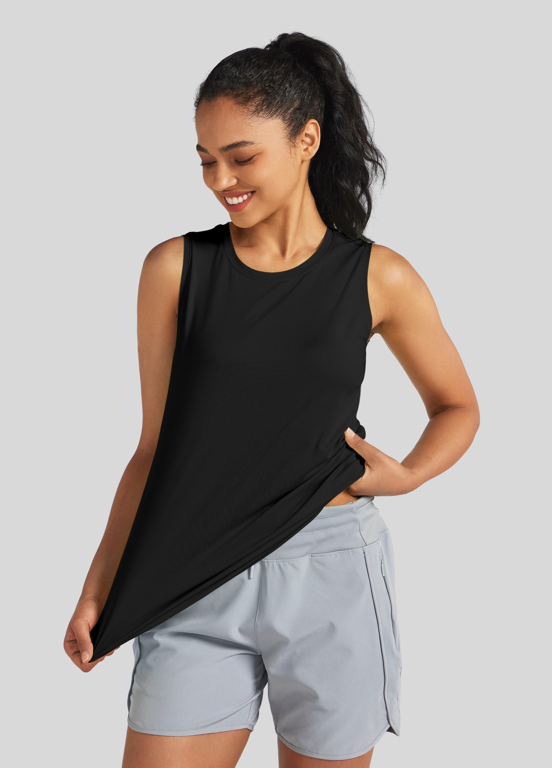 Womens Workout Tank Top black