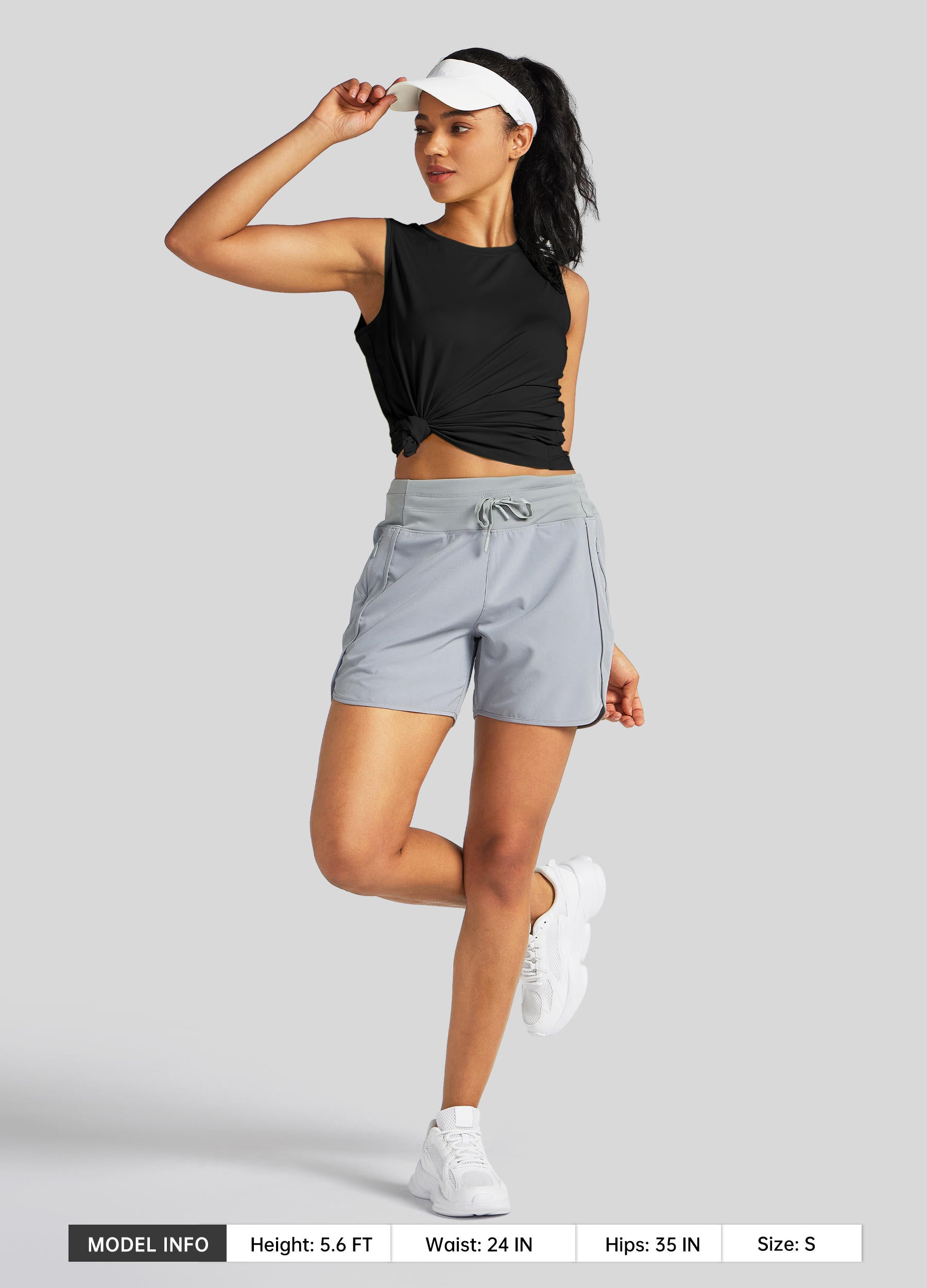 Womens Workout Tank Top black