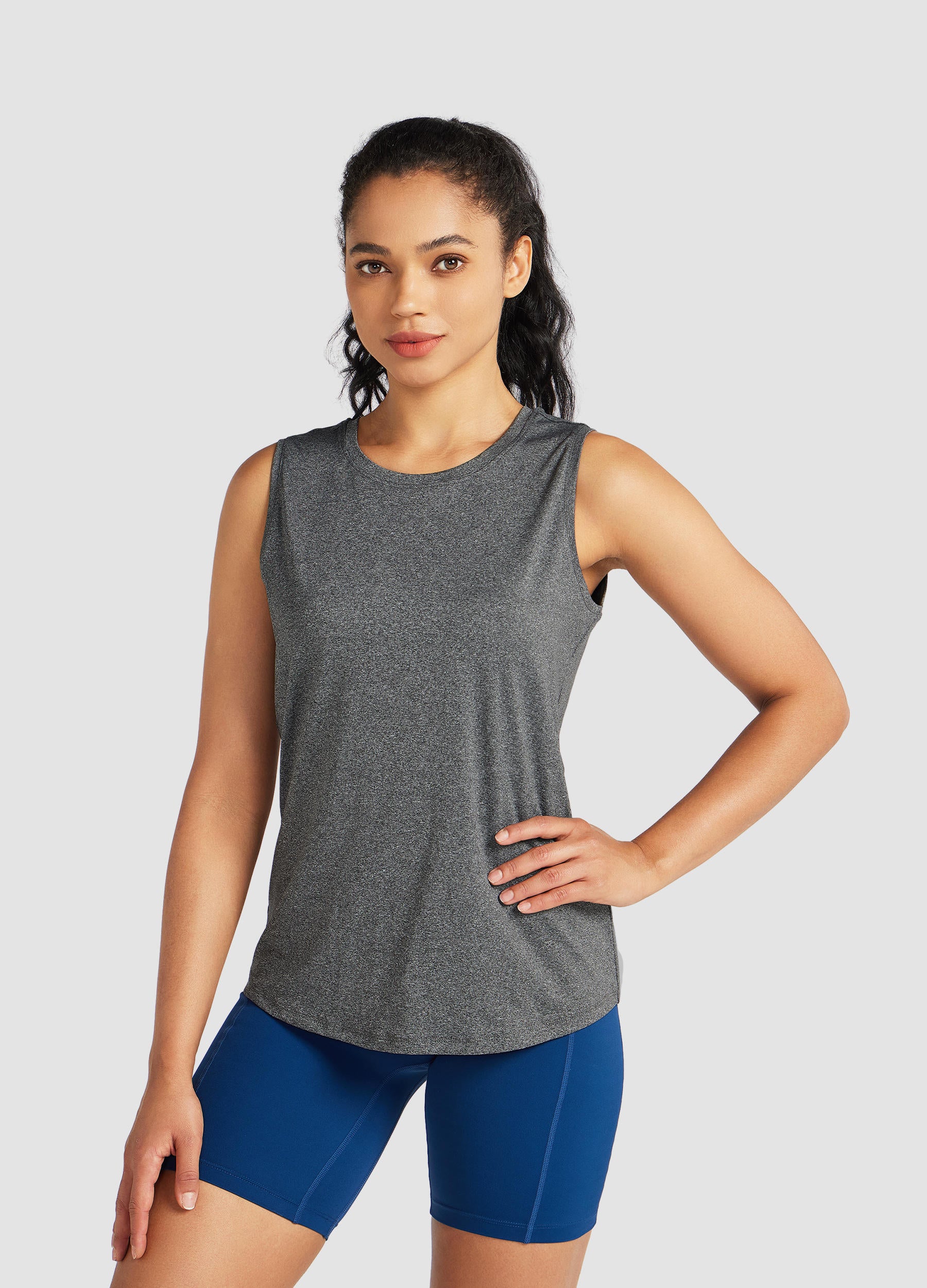Womens Workout Tank Top gray