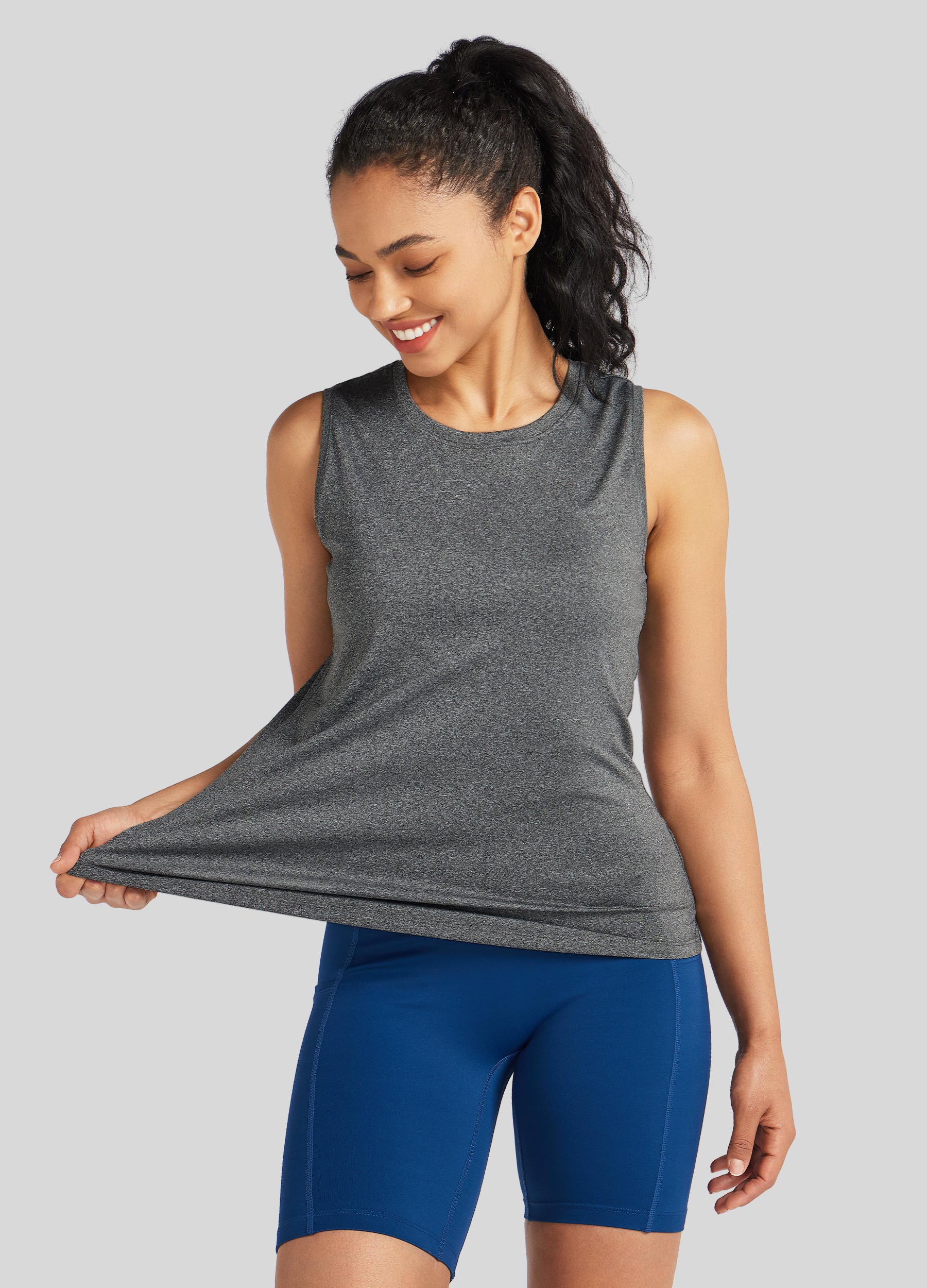 Womens Workout Tank Top gray